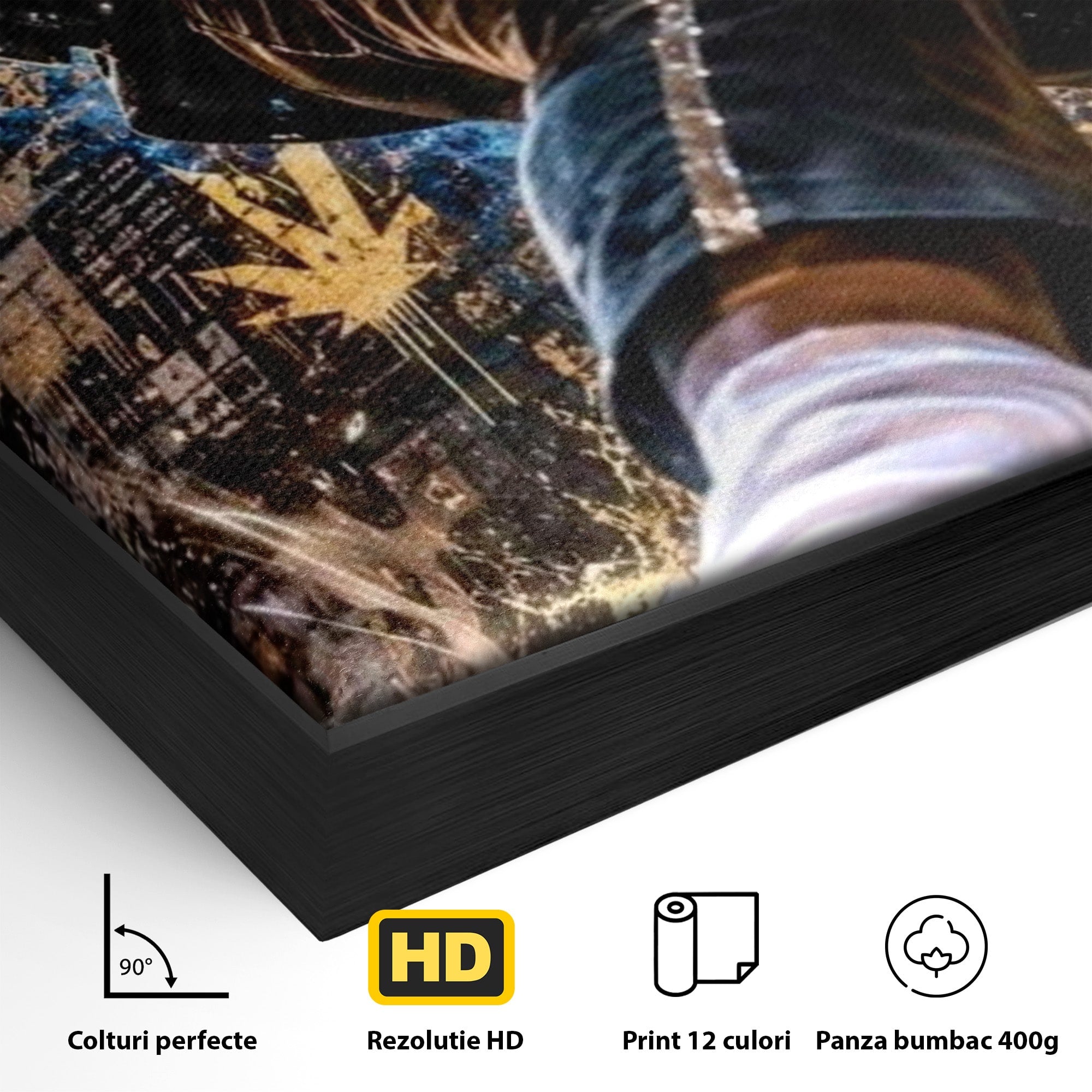 Tablou Canvas Premium LuxCanva® PI1155, Regele Pop, Muzician, Idol, Michael Jackson, Living, Energetic, Culori Vibrante