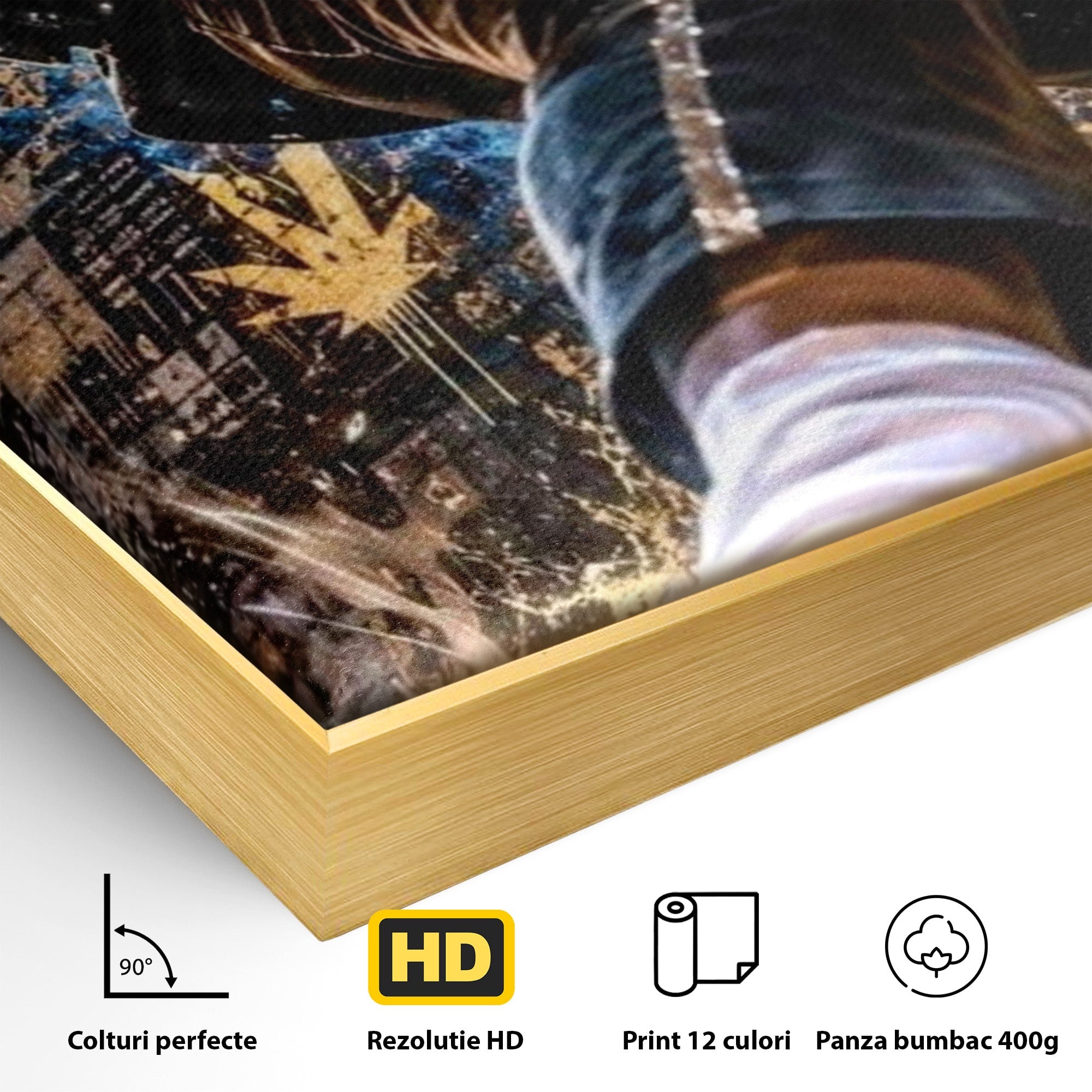 Tablou Canvas Premium LuxCanva® PI1155, Regele Pop, Muzician, Idol, Michael Jackson, Living, Energetic, Culori Vibrante