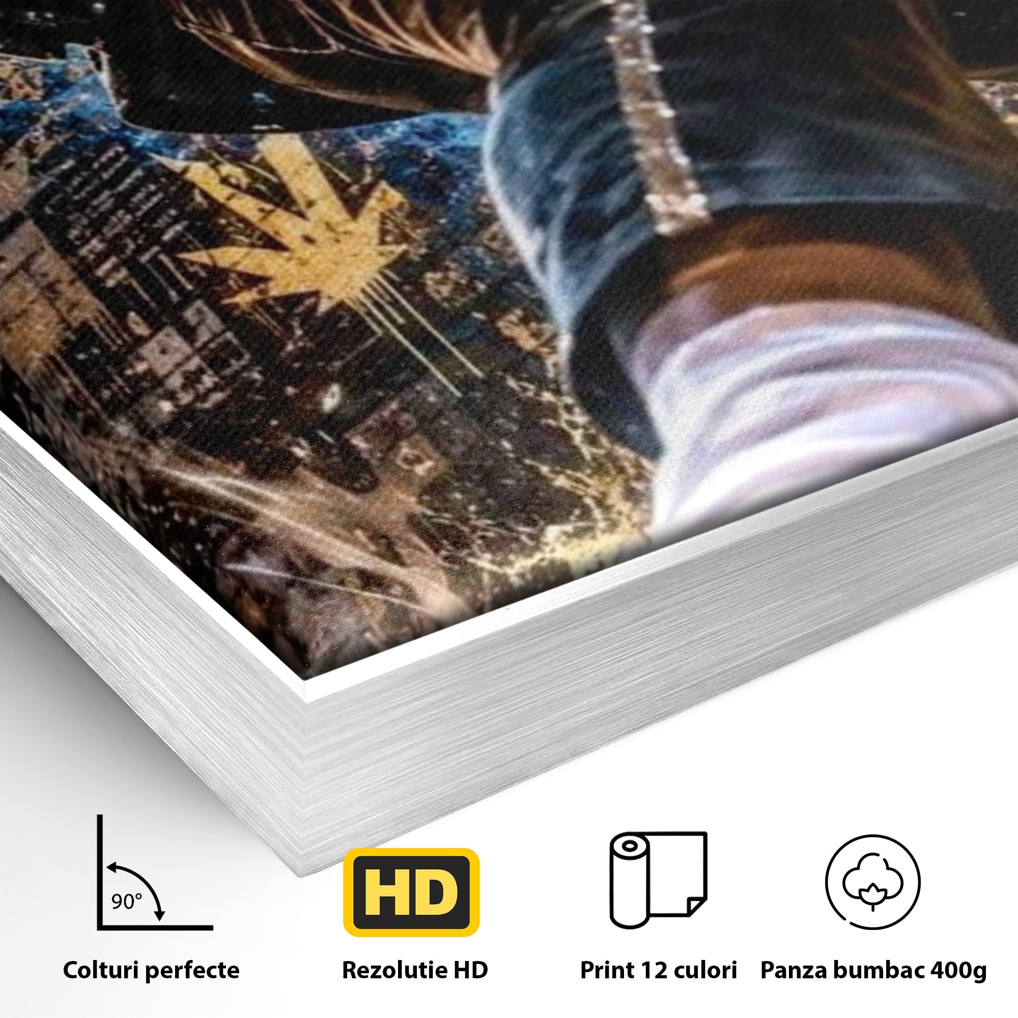 Tablou Canvas Premium LuxCanva® PI1155, Regele Pop, Muzician, Idol, Michael Jackson, Living, Energetic, Culori Vibrante