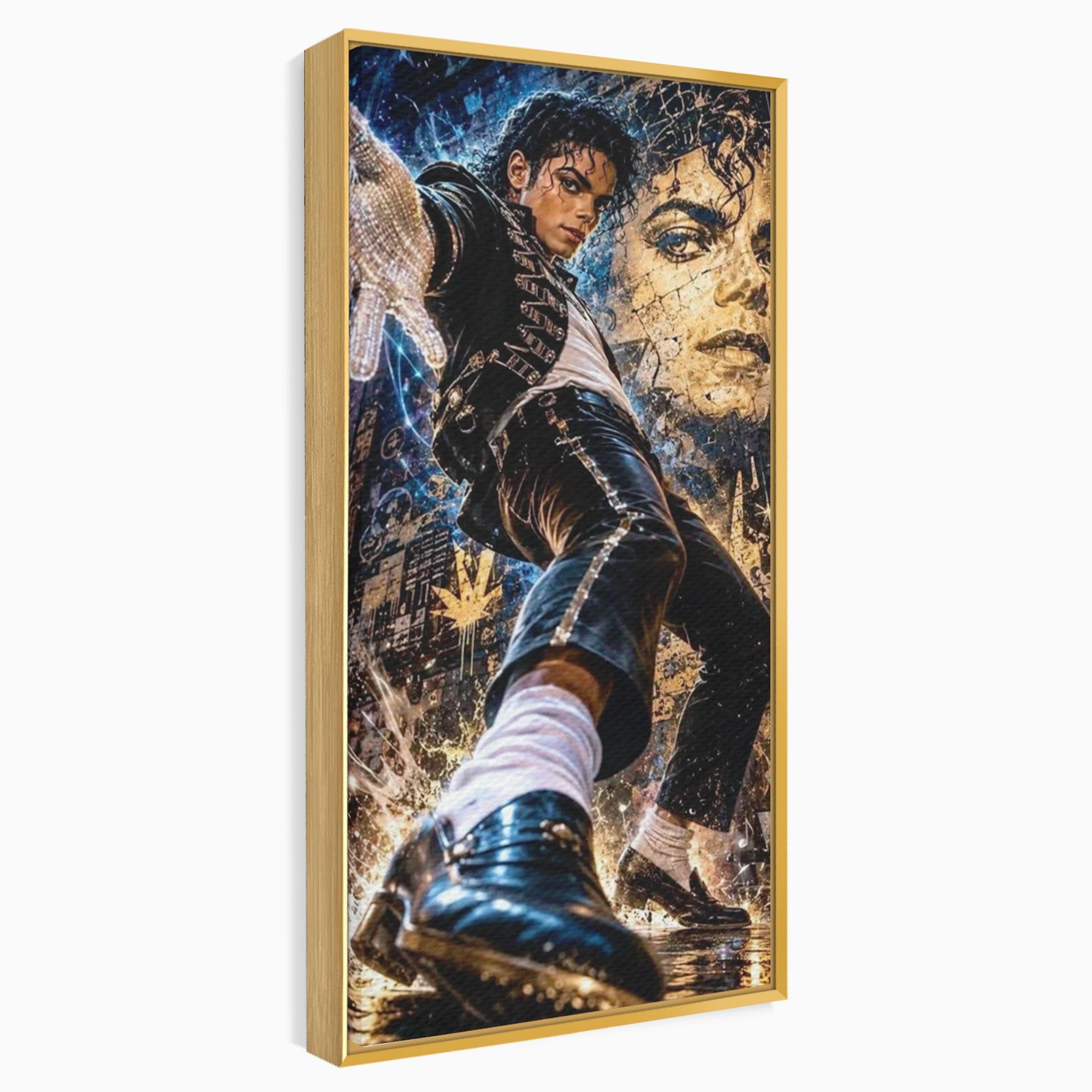 Tablou Canvas Premium LuxCanva® PI1155, Regele Pop, Muzician, Idol, Michael Jackson, Living, Energetic, Culori Vibrante