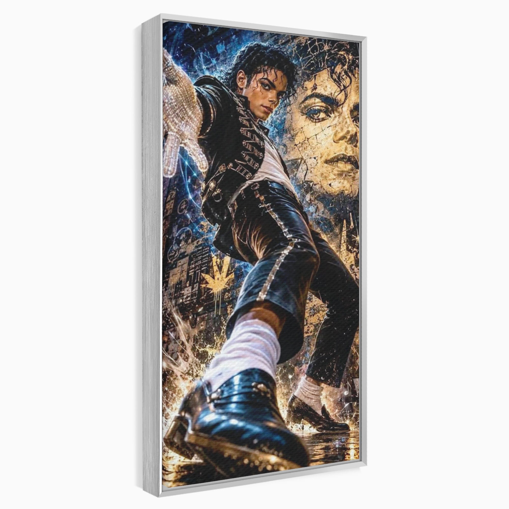 Tablou Canvas Premium LuxCanva® PI1155, Regele Pop, Muzician, Idol, Michael Jackson, Living, Energetic, Culori Vibrante