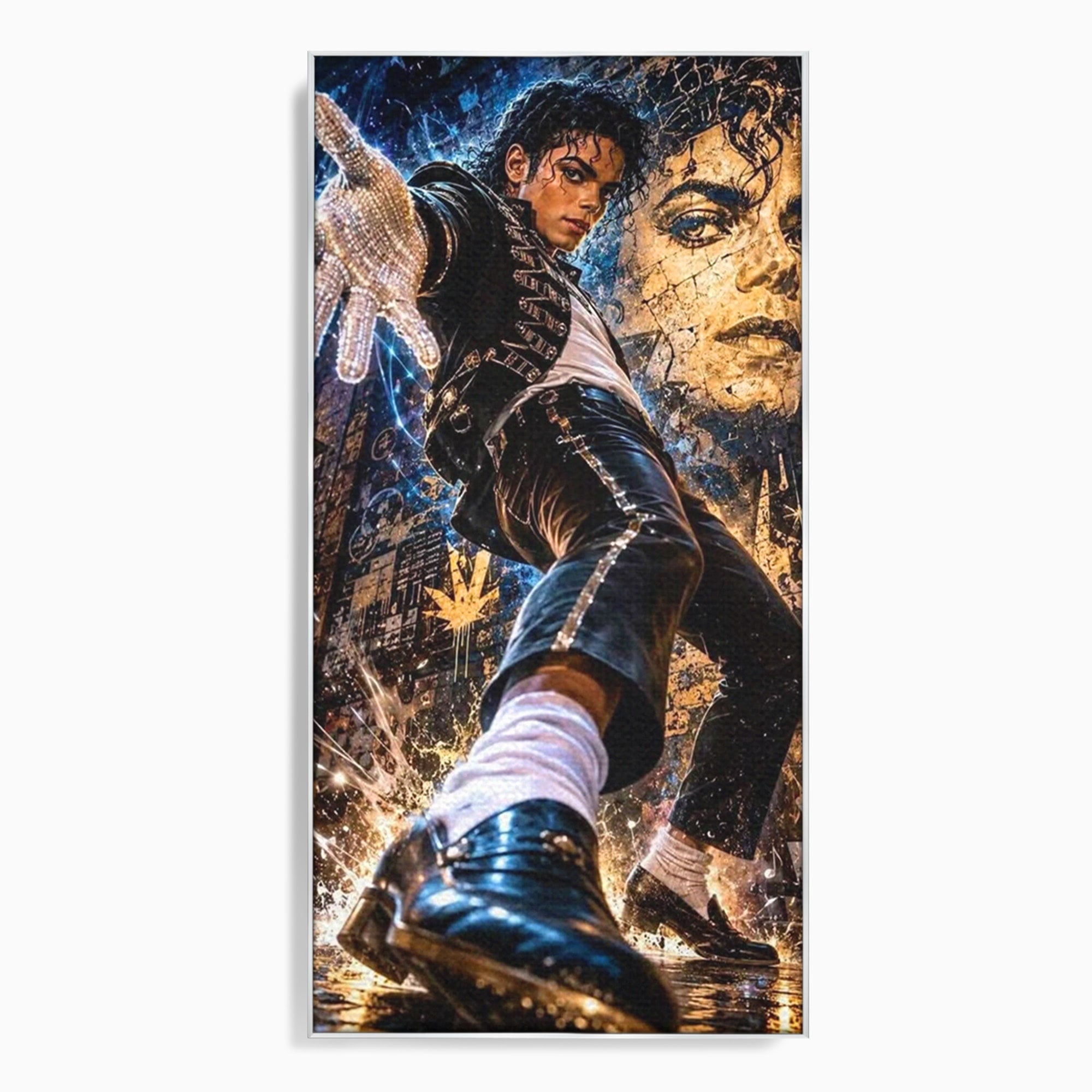 Tablou Canvas Premium LuxCanva® PI1155, Regele Pop, Muzician, Idol, Michael Jackson, Living, Energetic, Culori Vibrante