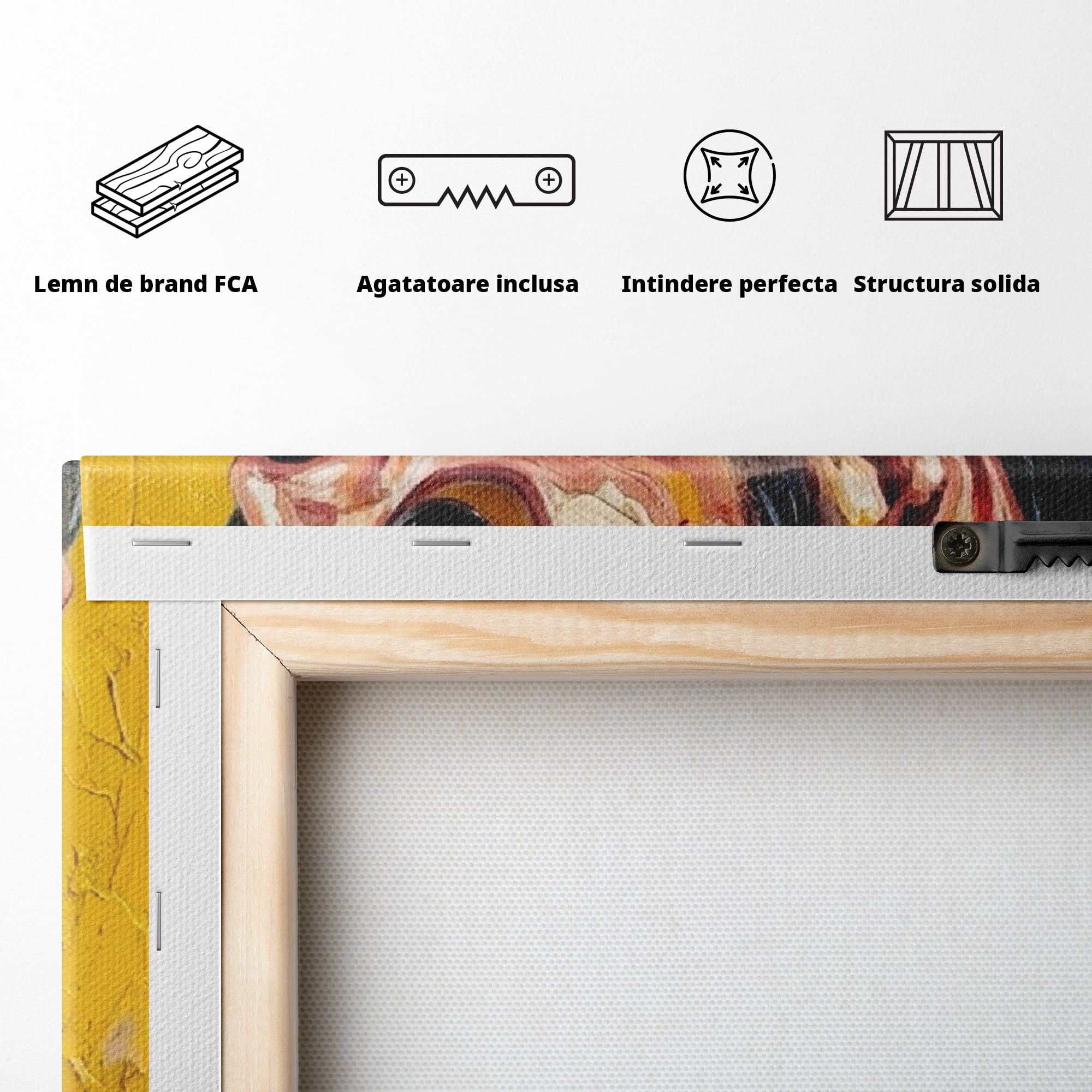 Tablou Canvas Premium LuxCanva® PI1156, Legenda Freddie Mercury , Muzician, Portret, Rock, Living, Idol, Culori Vibrante