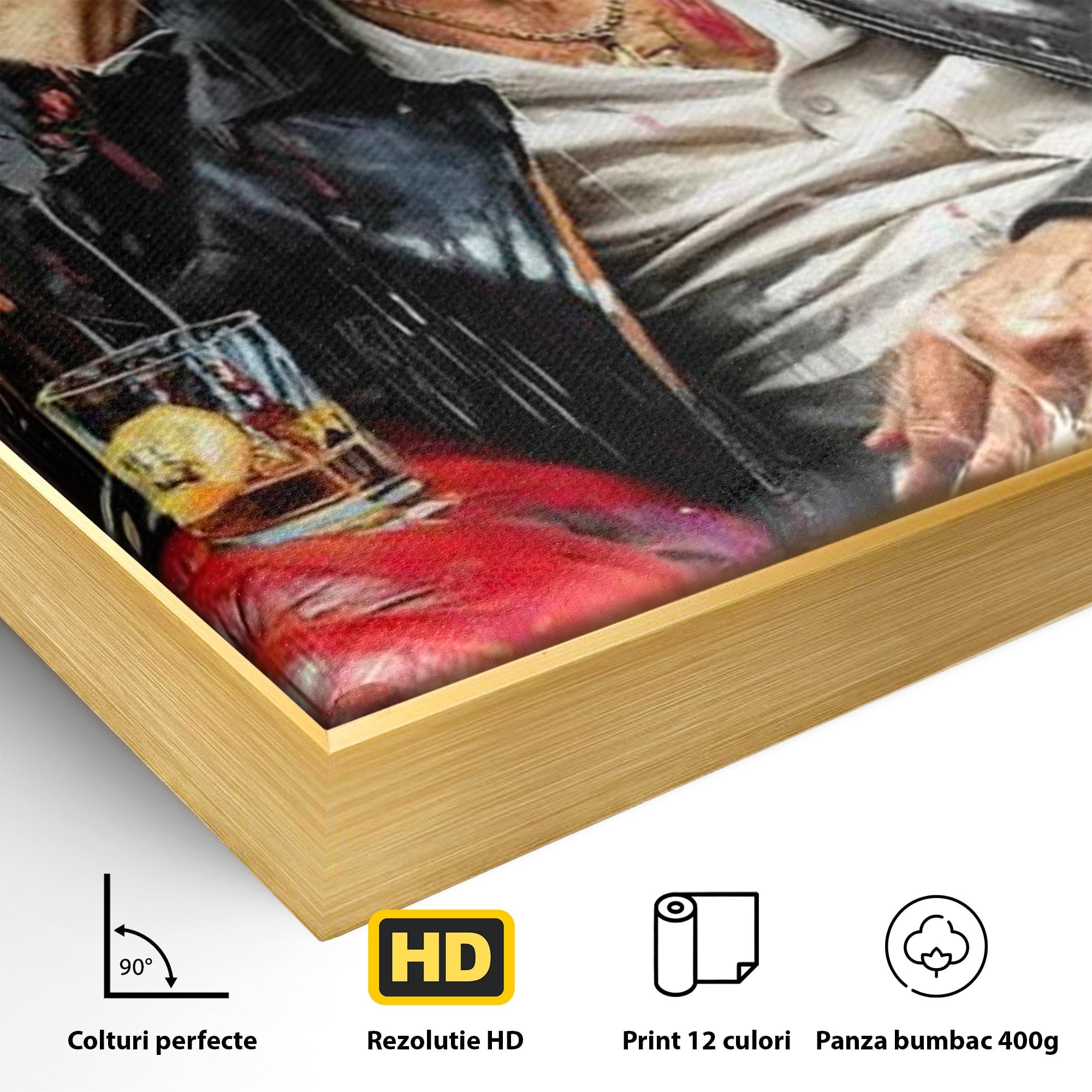 Tablou Canvas Premium LuxCanva® PI1157, Gangster Contemplativ, Al Pacino, Actor, Contemplare, Living, Culori Puternice, Culori Vibrante