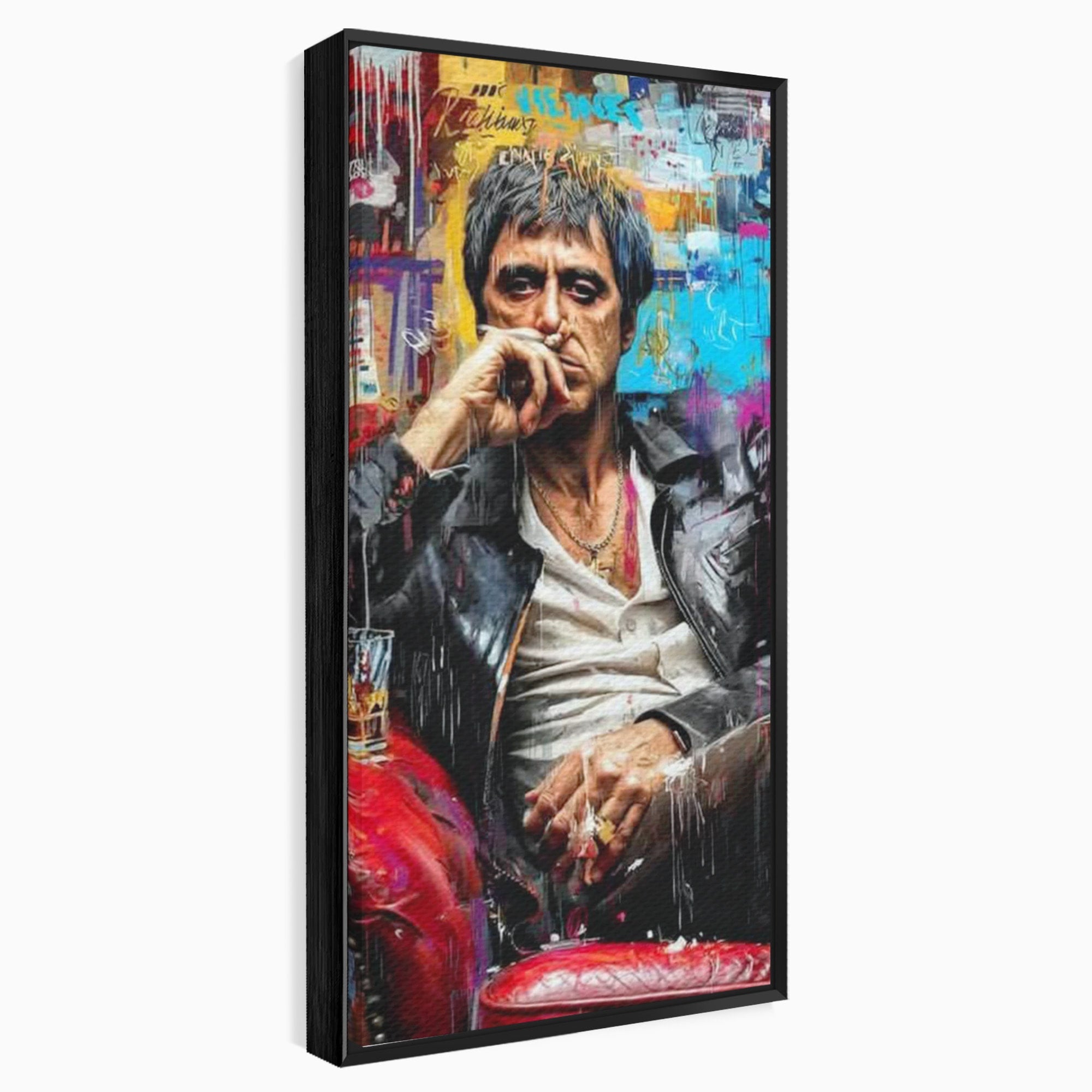 Tablou Canvas Premium LuxCanva® PI1157, Gangster Contemplativ, Al Pacino, Actor, Contemplare, Living, Culori Puternice, Culori Vibrante