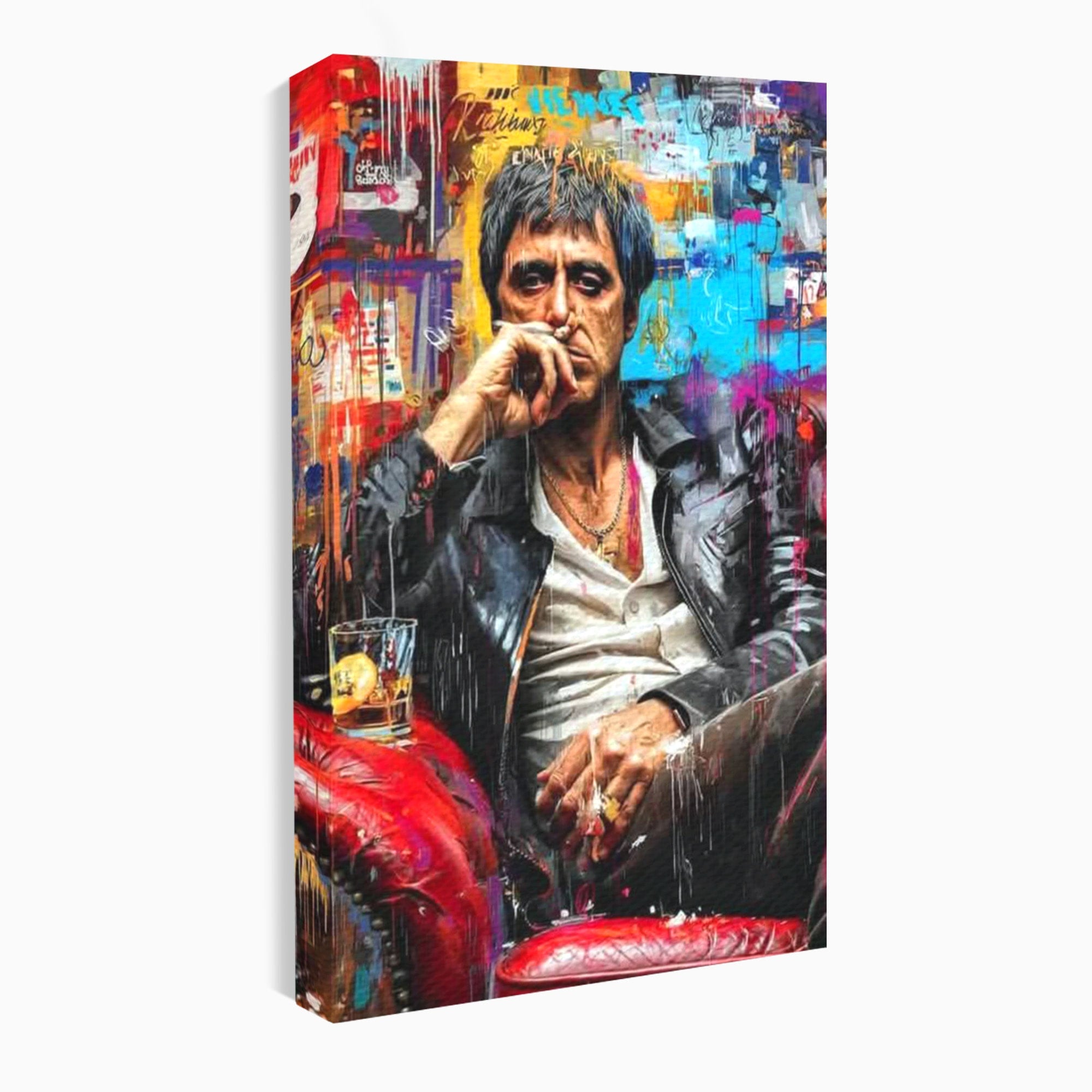 Tablou Canvas Premium LuxCanva® PI1157, Gangster Contemplativ, Al Pacino, Actor, Contemplare, Living, Culori Puternice, Culori Vibrante