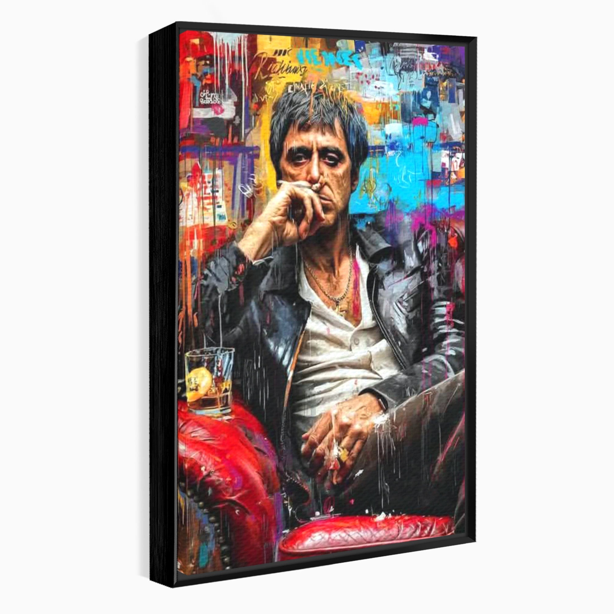 Tablou Canvas Premium LuxCanva® PI1157, Gangster Contemplativ, Al Pacino, Actor, Contemplare, Living, Culori Puternice, Culori Vibrante