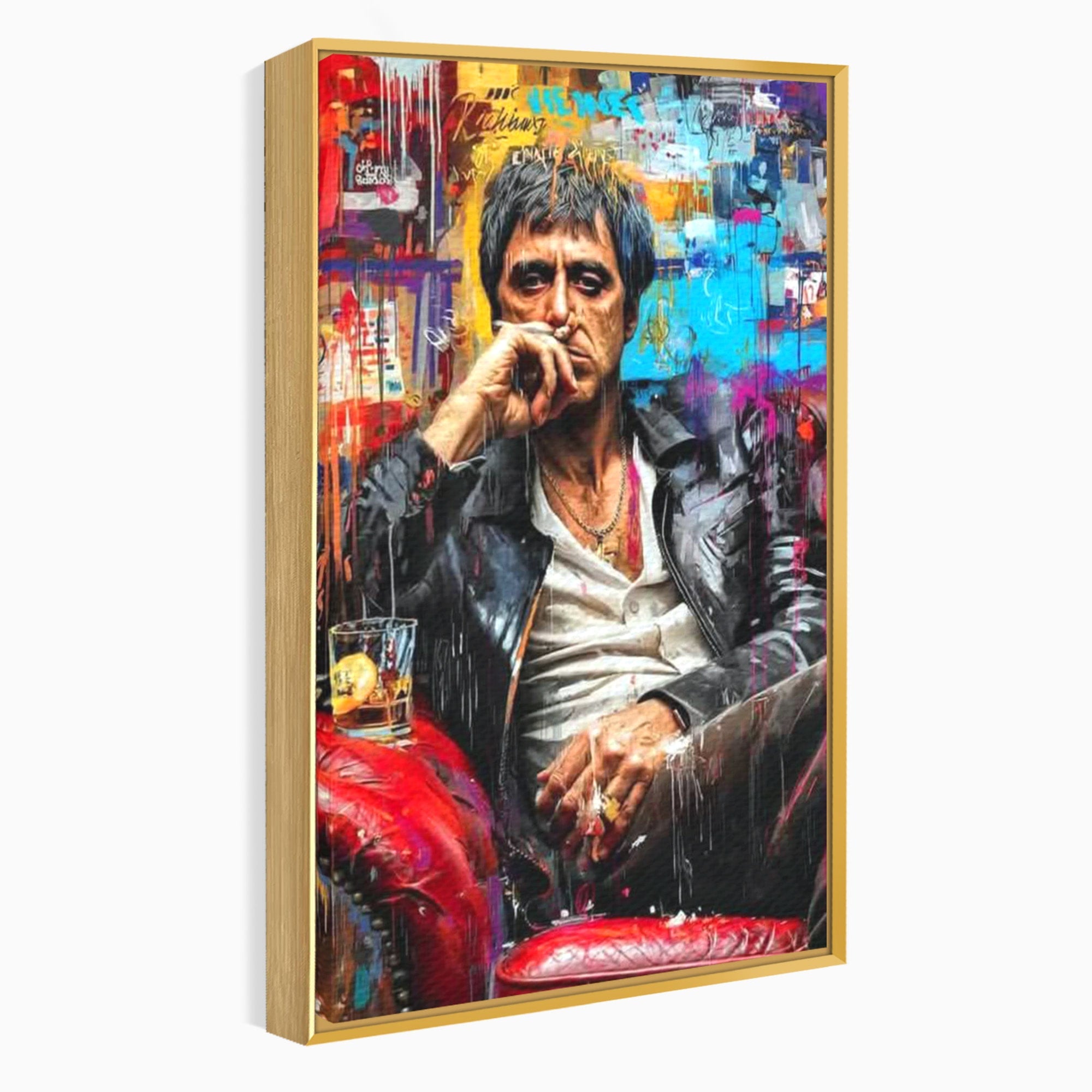 Tablou Canvas Premium LuxCanva® PI1157, Gangster Contemplativ, Al Pacino, Actor, Contemplare, Living, Culori Puternice, Culori Vibrante
