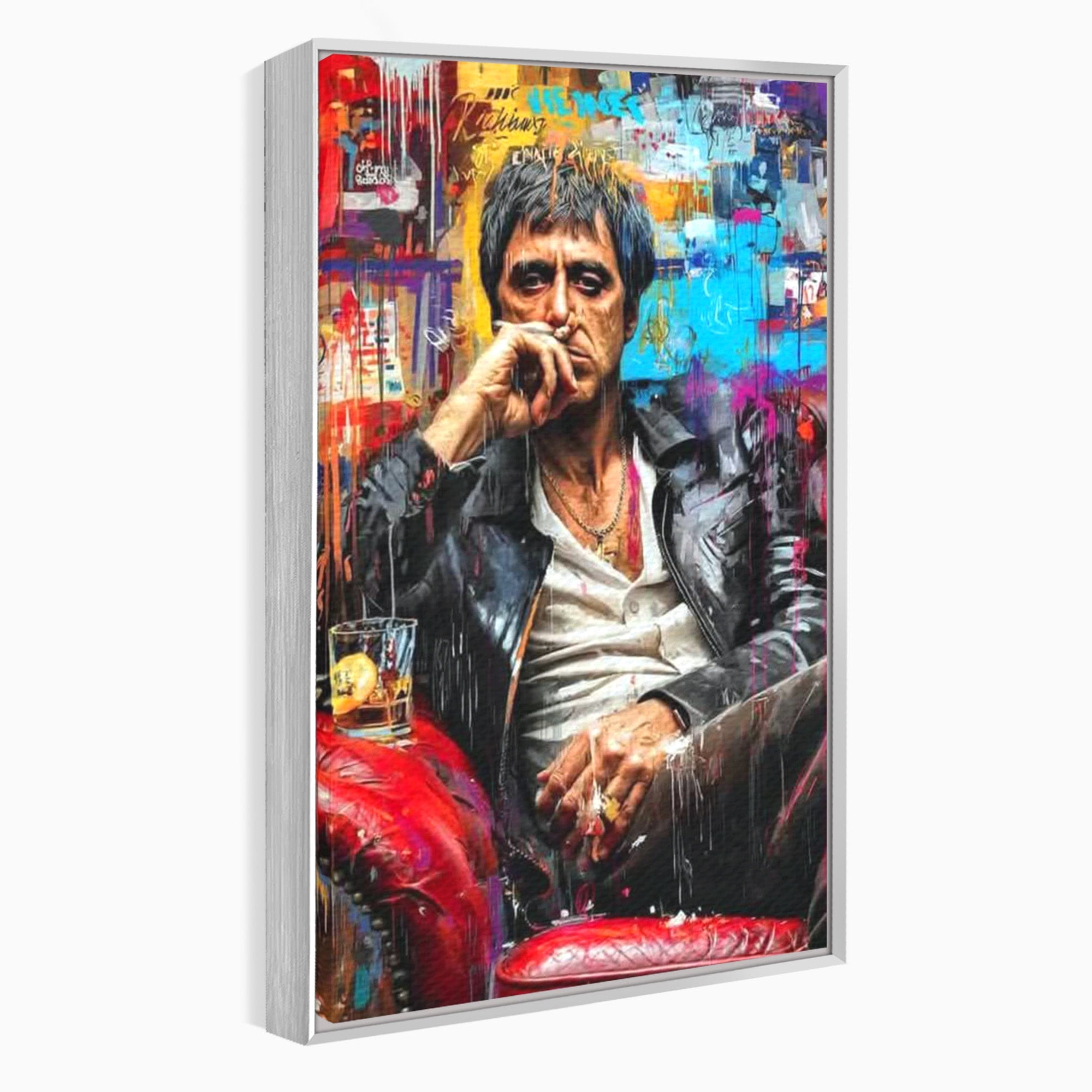 Tablou Canvas Premium LuxCanva® PI1157, Gangster Contemplativ, Al Pacino, Actor, Contemplare, Living, Culori Puternice, Culori Vibrante