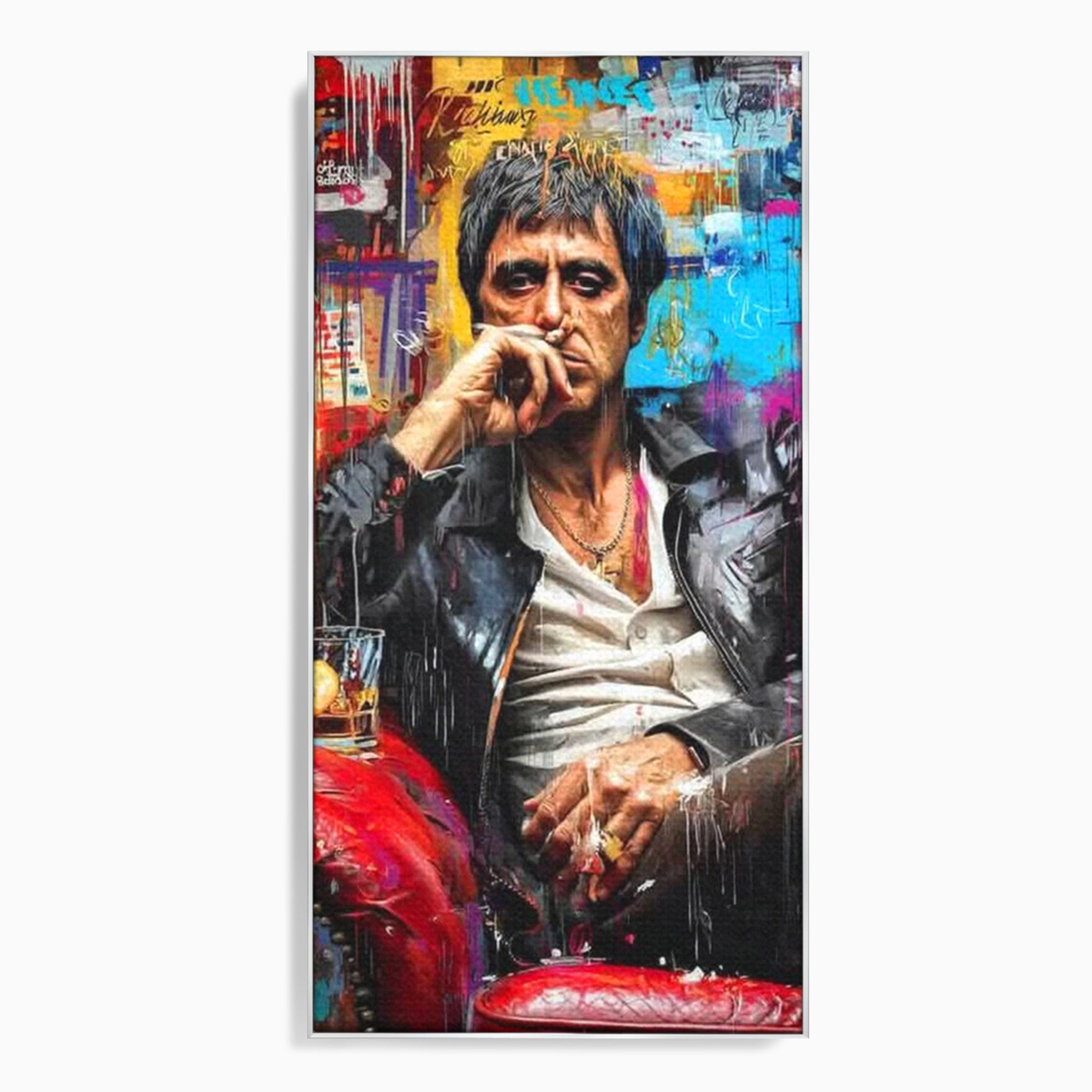 Tablou Canvas Premium LuxCanva® PI1157, Gangster Contemplativ, Al Pacino, Actor, Contemplare, Living, Culori Puternice, Culori Vibrante