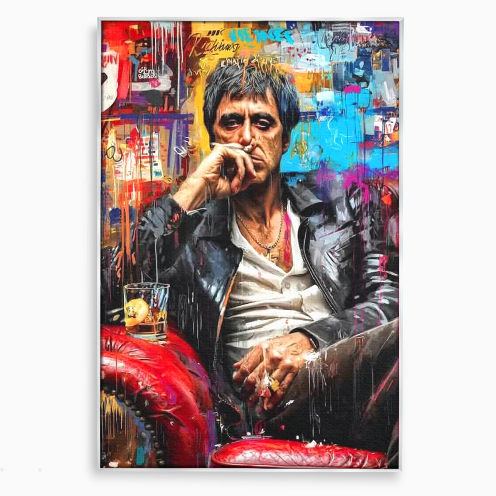 Tablou Canvas Premium LuxCanva® PI1157, Gangster Contemplativ, Al Pacino, Actor, Contemplare, Living, Culori Puternice, Culori Vibrante