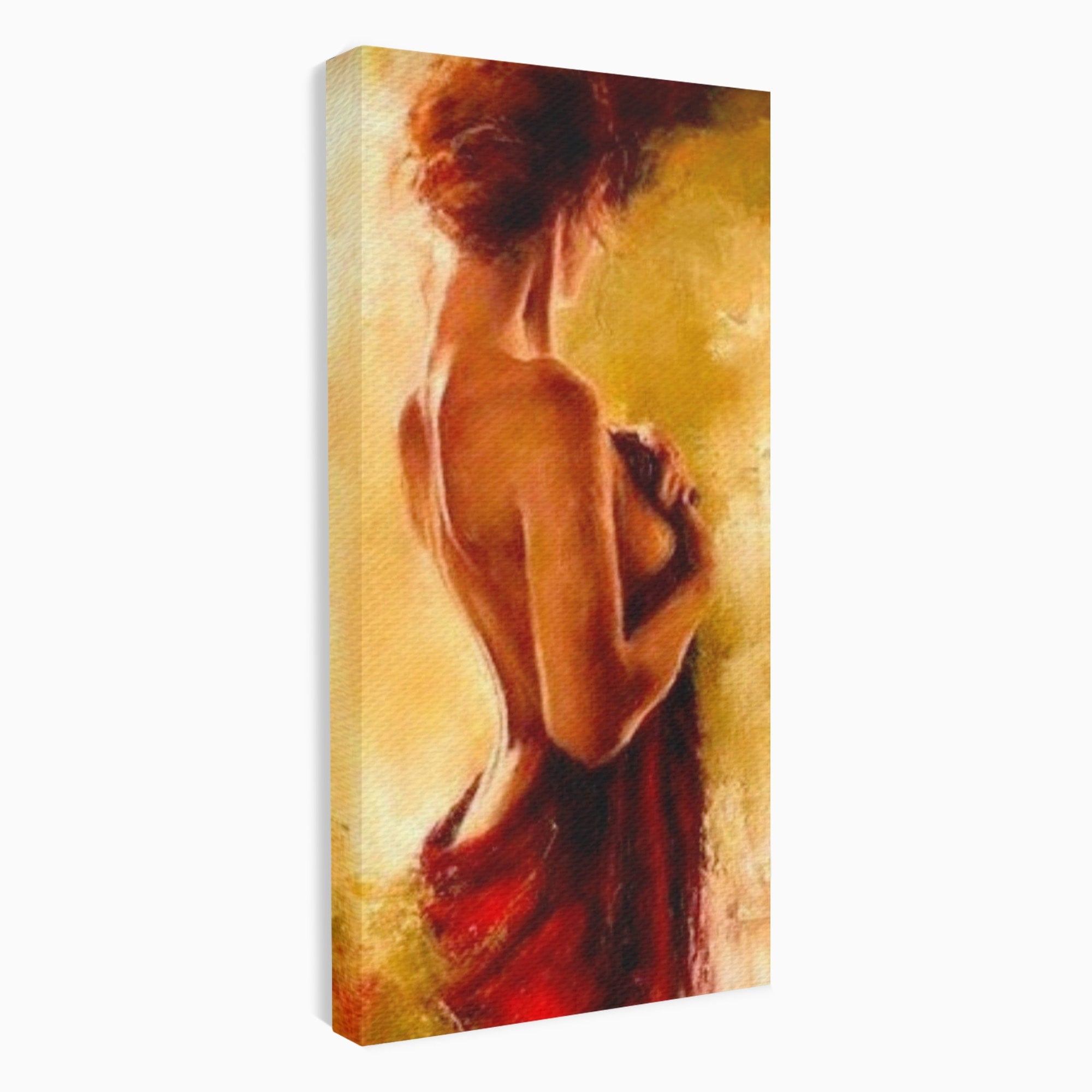 Tablou Canvas Premium LuxCanva® PI1160, Farmecul Serii, Femeie, Senzualitate, Eleganta, Dormitor, Living, Culori Vibrante