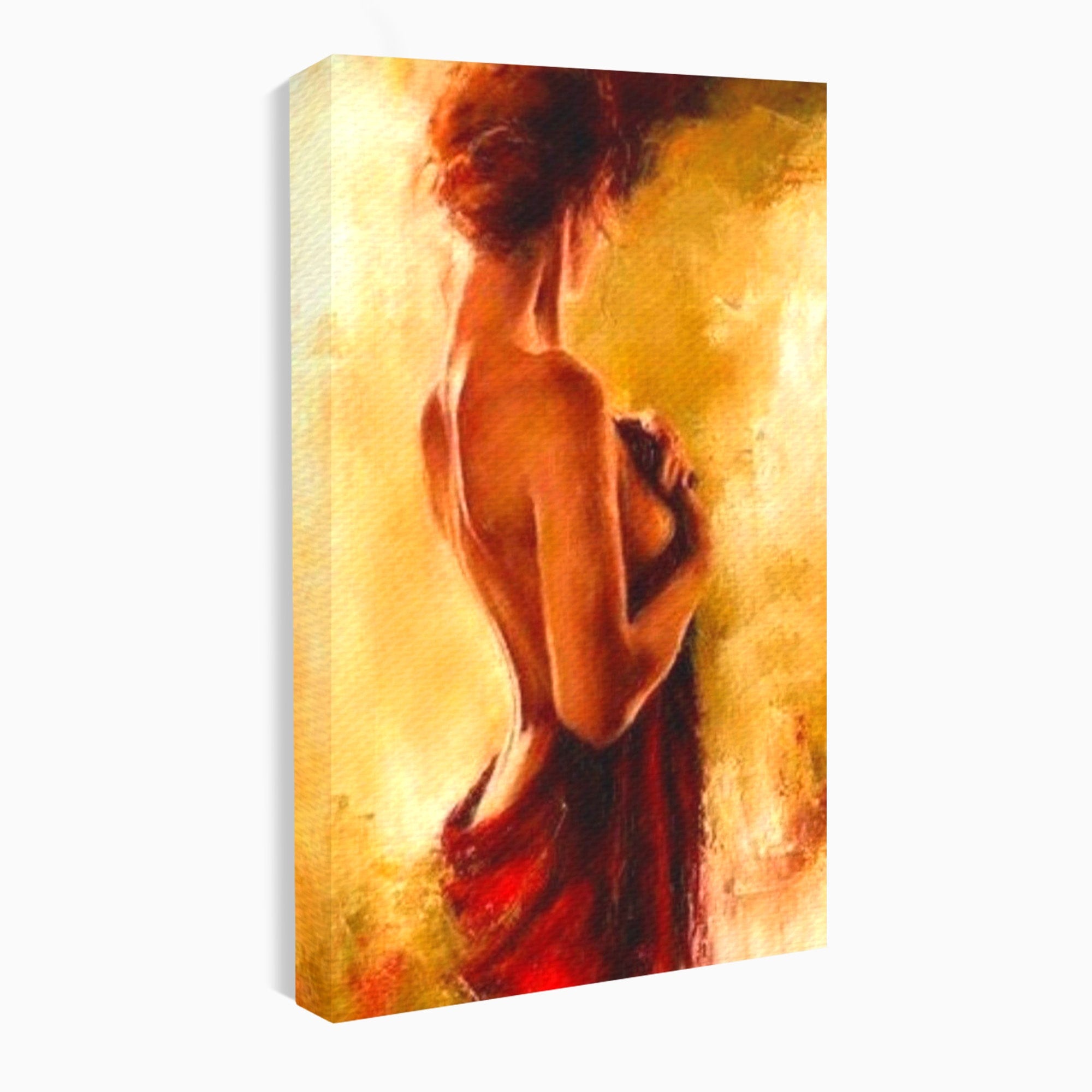 Tablou Canvas Premium LuxCanva® PI1160, Farmecul Serii, Femeie, Senzualitate, Eleganta, Dormitor, Living, Culori Vibrante