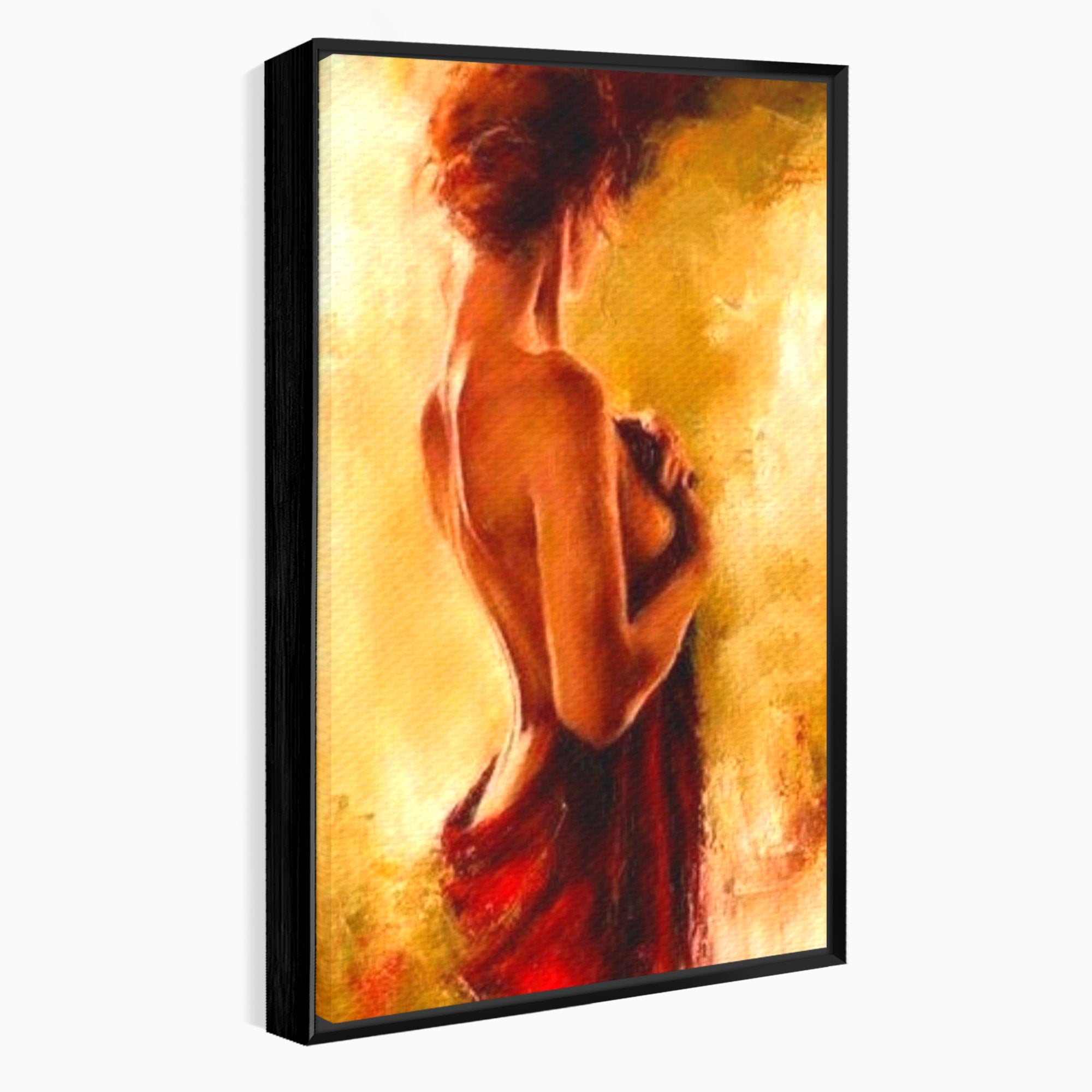 Tablou Canvas Premium LuxCanva® PI1160, Farmecul Serii, Femeie, Senzualitate, Eleganta, Dormitor, Living, Culori Vibrante