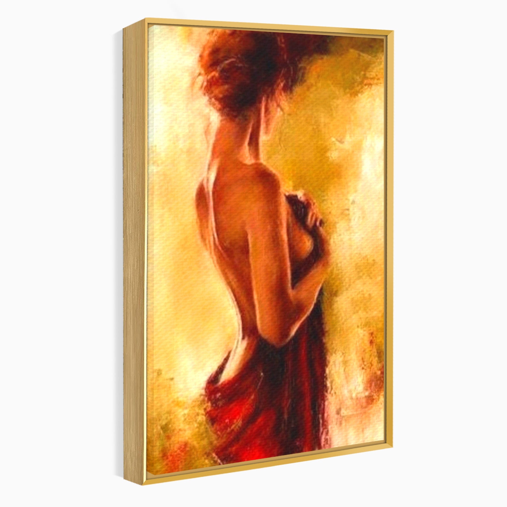 Tablou Canvas Premium LuxCanva® PI1160, Farmecul Serii, Femeie, Senzualitate, Eleganta, Dormitor, Living, Culori Vibrante