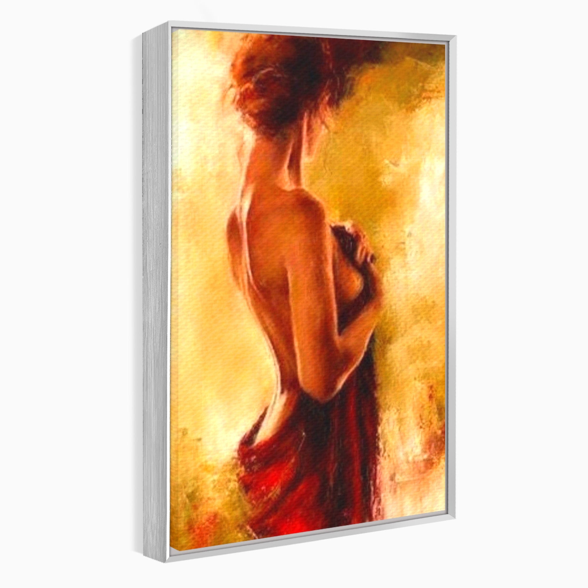Tablou Canvas Premium LuxCanva® PI1160, Farmecul Serii, Femeie, Senzualitate, Eleganta, Dormitor, Living, Culori Vibrante