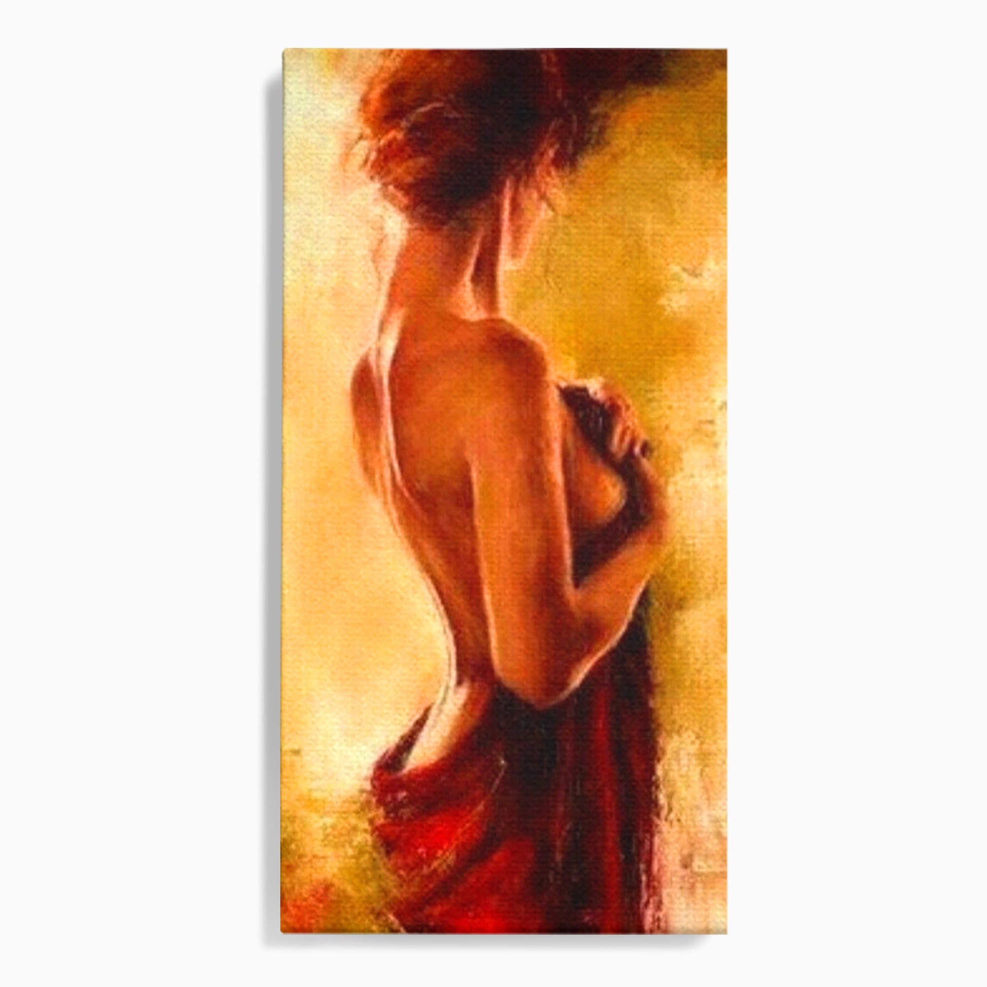 Tablou Canvas Premium LuxCanva® PI1160, Farmecul Serii, Femeie, Senzualitate, Eleganta, Dormitor, Living, Culori Vibrante