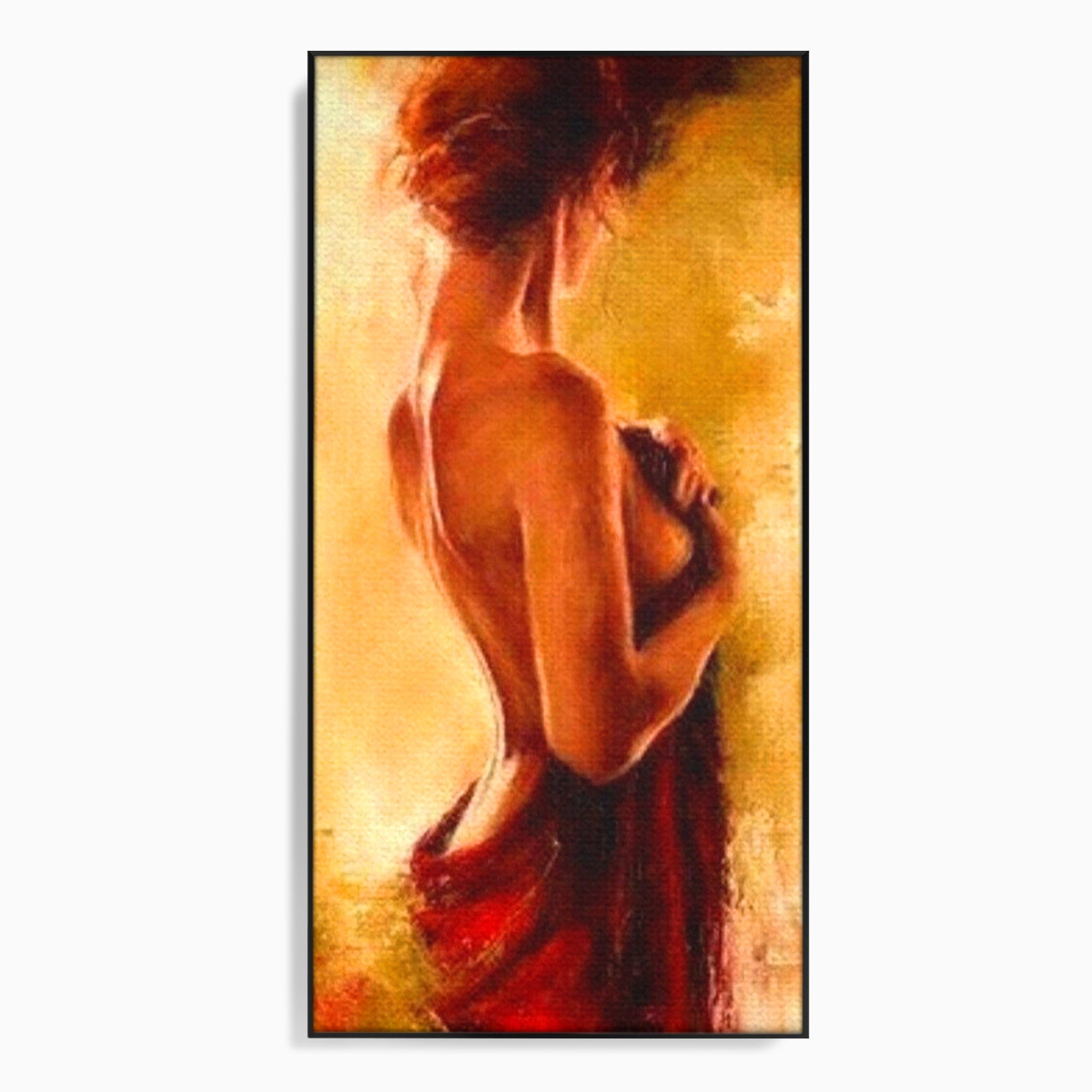 Tablou Canvas Premium LuxCanva® PI1160, Farmecul Serii, Femeie, Senzualitate, Eleganta, Dormitor, Living, Culori Vibrante