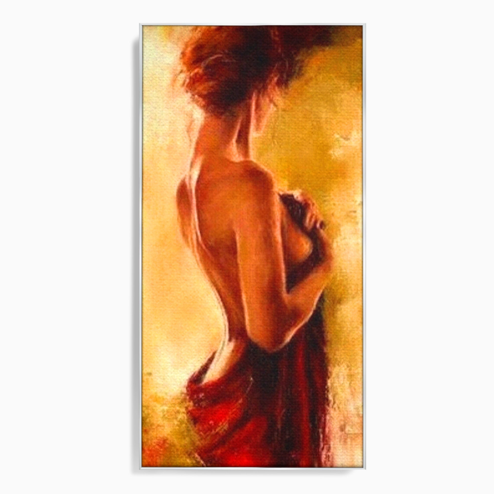 Tablou Canvas Premium LuxCanva® PI1160, Farmecul Serii, Femeie, Senzualitate, Eleganta, Dormitor, Living, Culori Vibrante