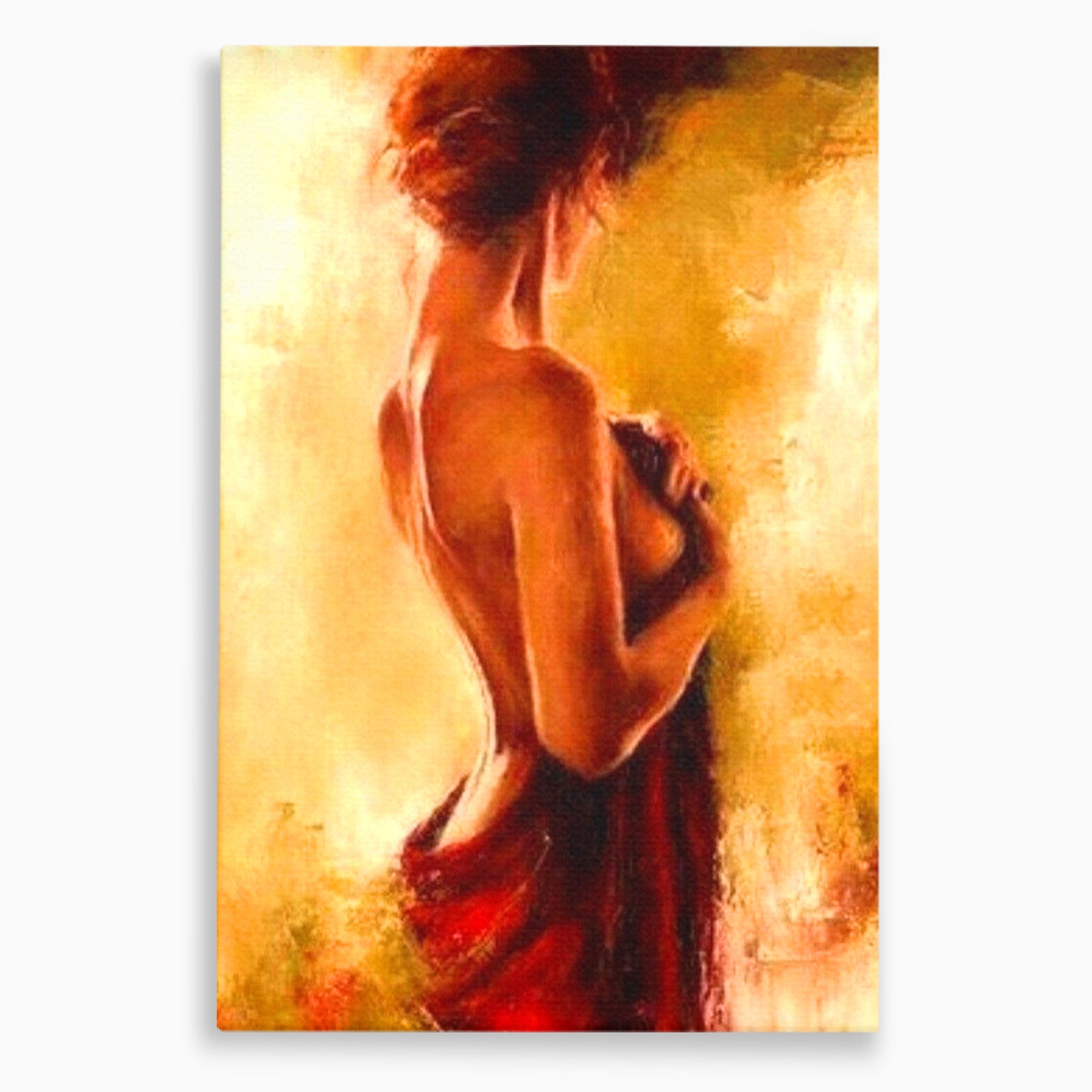 Tablou Canvas Premium LuxCanva® PI1160, Farmecul Serii, Femeie, Senzualitate, Eleganta, Dormitor, Living, Culori Vibrante
