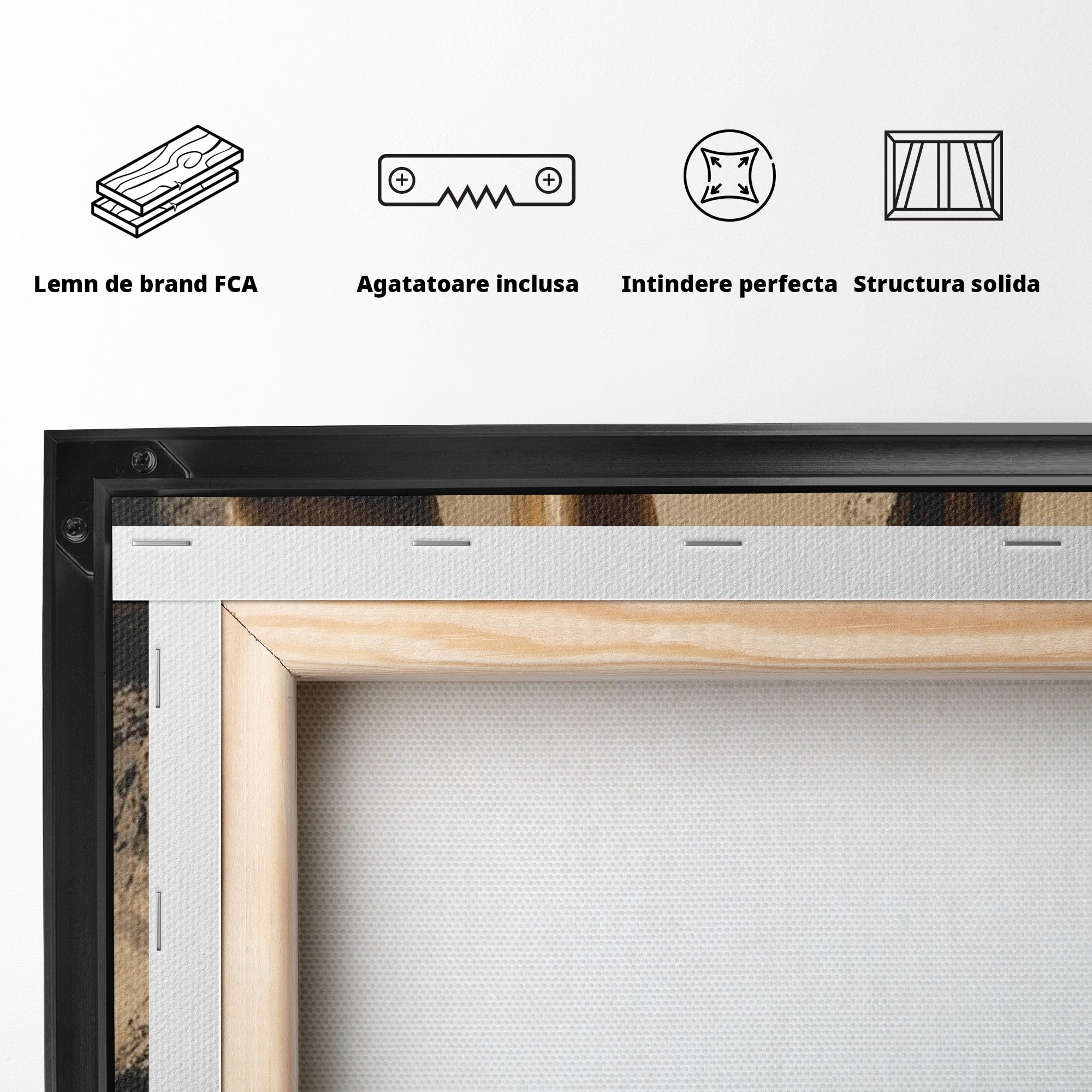 Tablou Canvas Premium LuxCanva® PI1162, Urcarea Pe Scara, Pasi, Maini, Picioare, Trepte, Living, Birou, Culori Vibrante