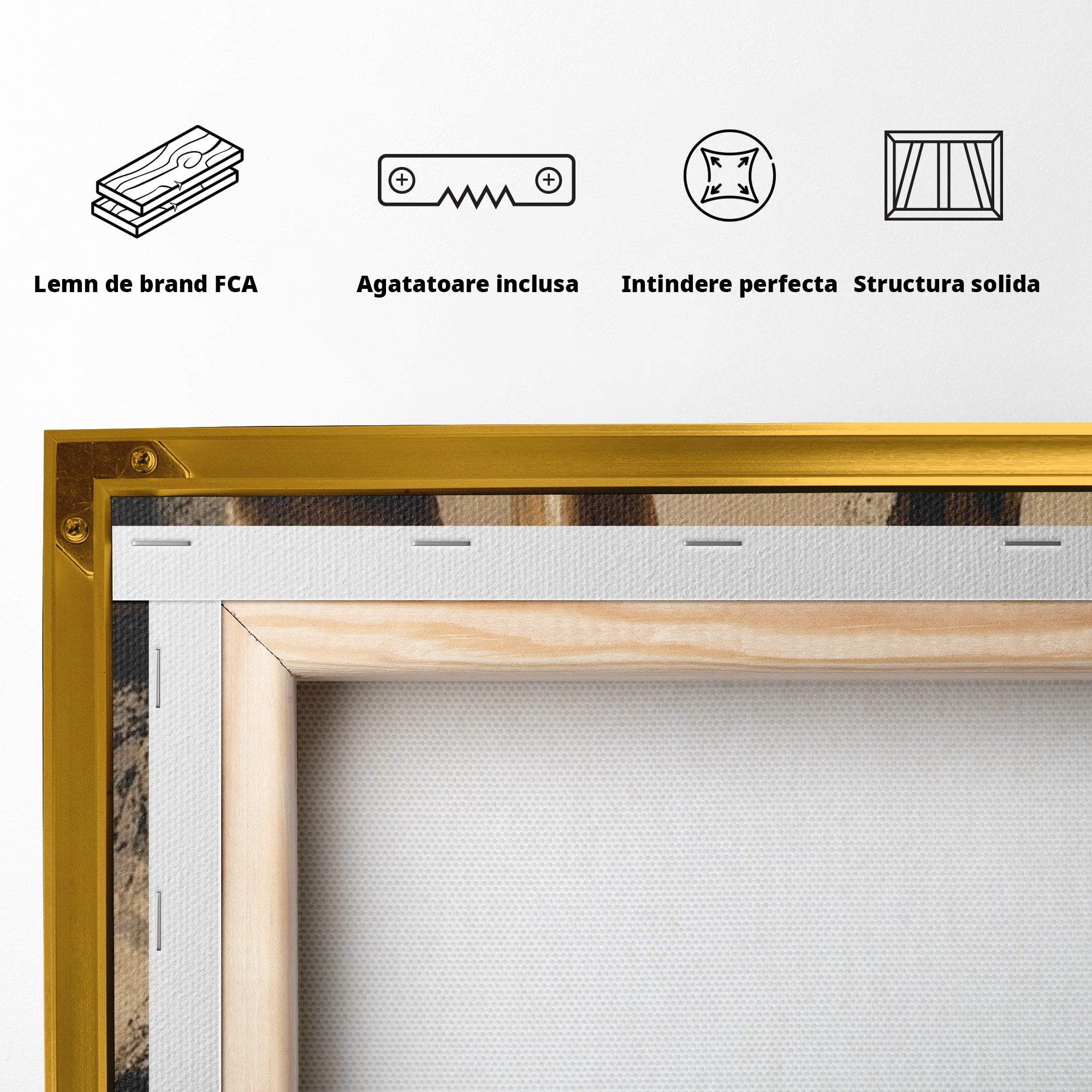Tablou Canvas Premium LuxCanva® PI1162, Urcarea Pe Scara, Pasi, Maini, Picioare, Trepte, Living, Birou, Culori Vibrante