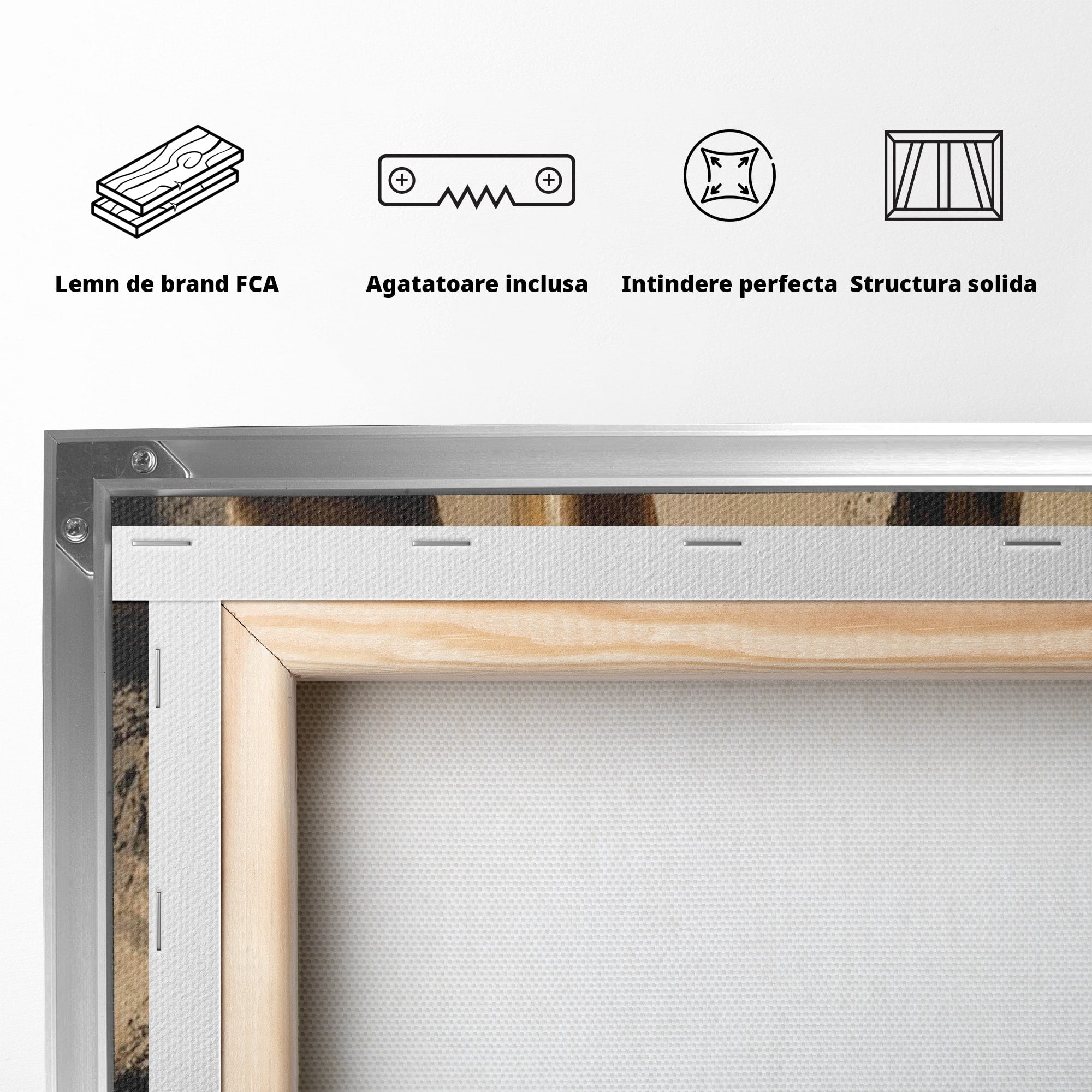 Tablou Canvas Premium LuxCanva® PI1162, Urcarea Pe Scara, Pasi, Maini, Picioare, Trepte, Living, Birou, Culori Vibrante
