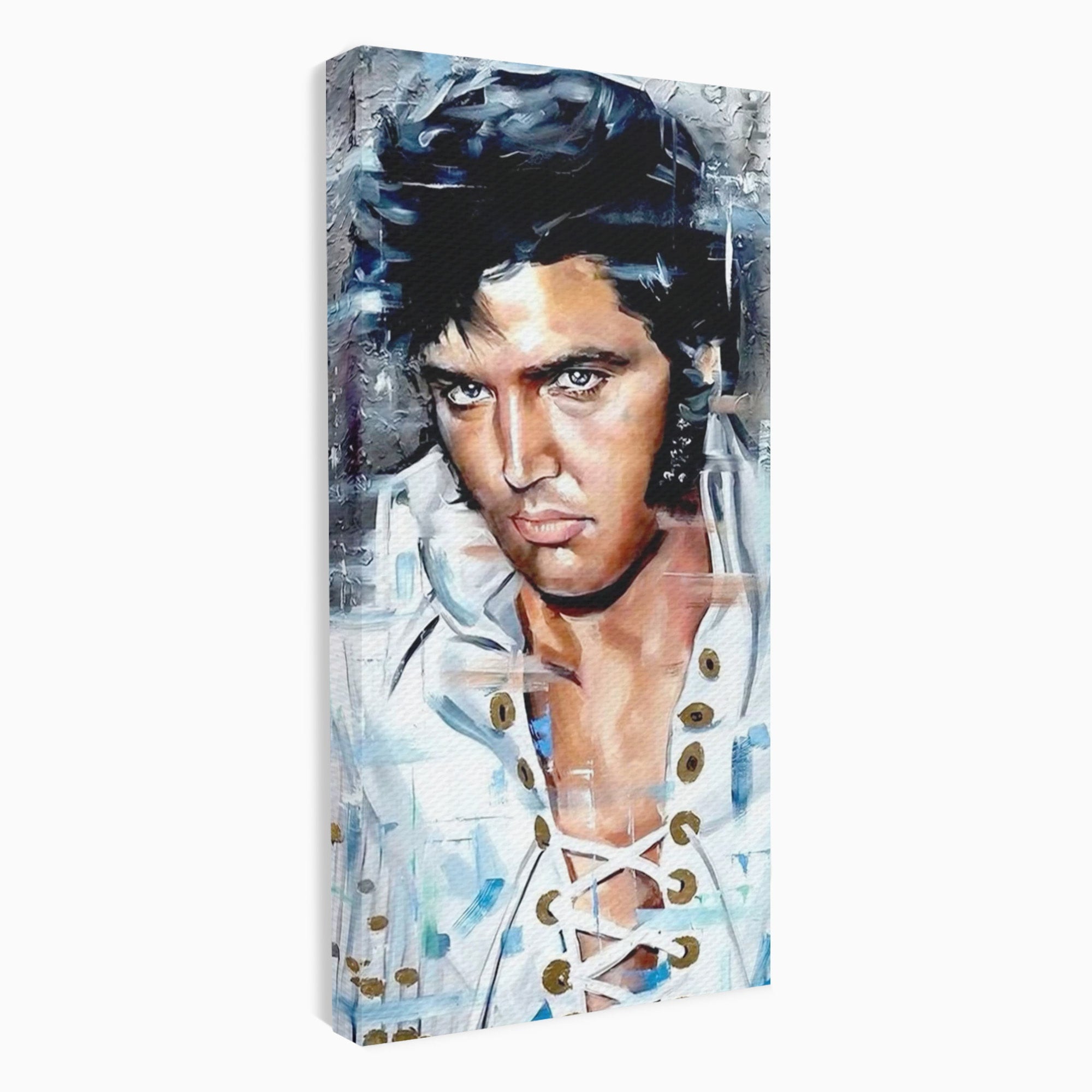 Tablou Canvas Premium LuxCanva® PI1164, Regele Rockului, Elvis Presley, Portret, Rock, Living, Idol, Culori Vibrante