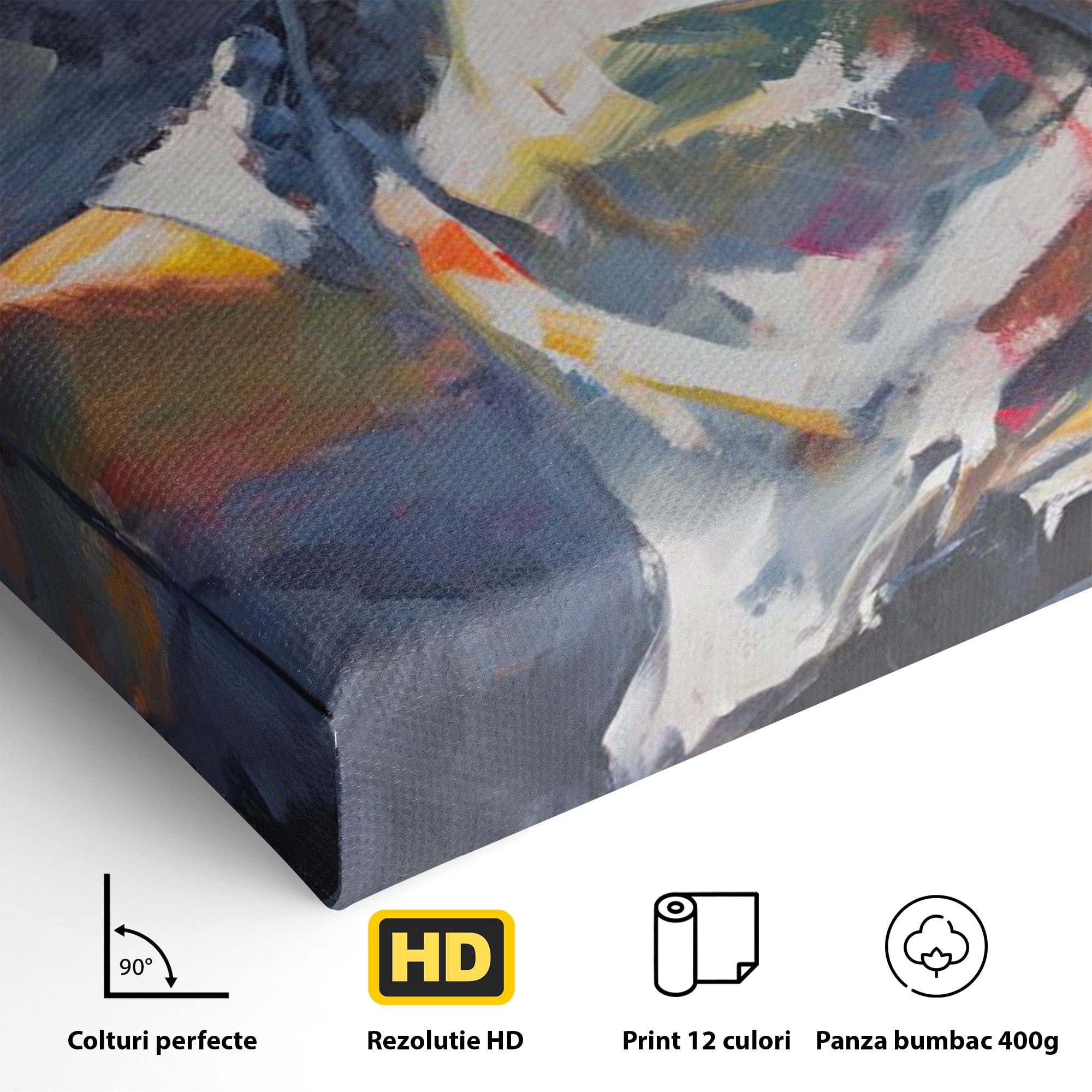 Tablou Canvas Premium LuxCanva® PI1165, Legenda Continua, Cantaret, Freddie Mercury, Muzica, Performanta, Pasiune, Living, Culori Vibrante