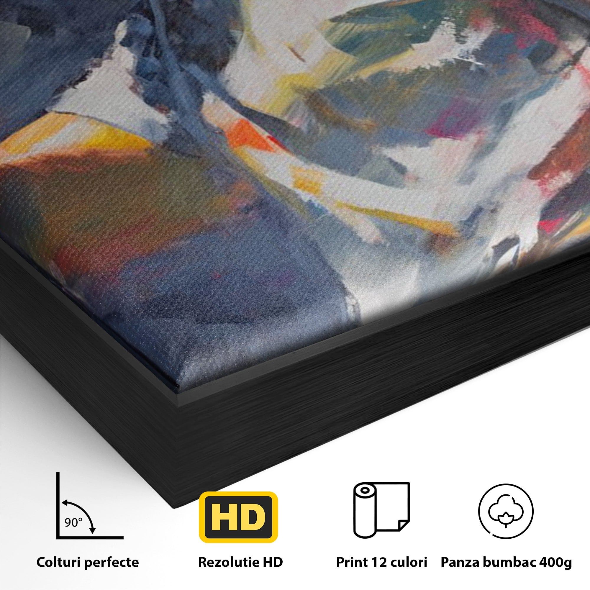 Tablou Canvas Premium LuxCanva® PI1165, Legenda Continua, Cantaret, Freddie Mercury, Muzica, Performanta, Pasiune, Living, Culori Vibrante