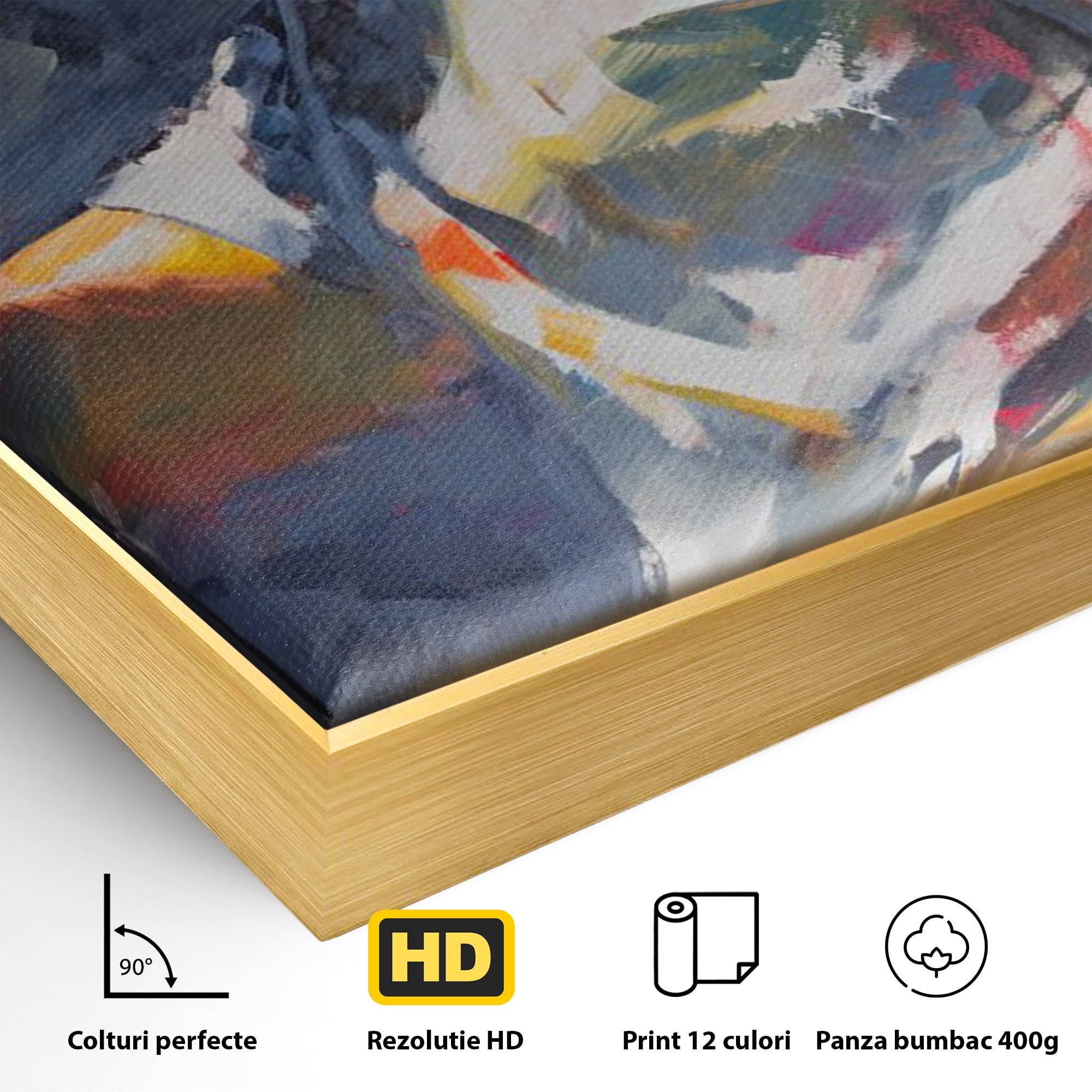 Tablou Canvas Premium LuxCanva® PI1165, Legenda Continua, Cantaret, Freddie Mercury, Muzica, Performanta, Pasiune, Living, Culori Vibrante