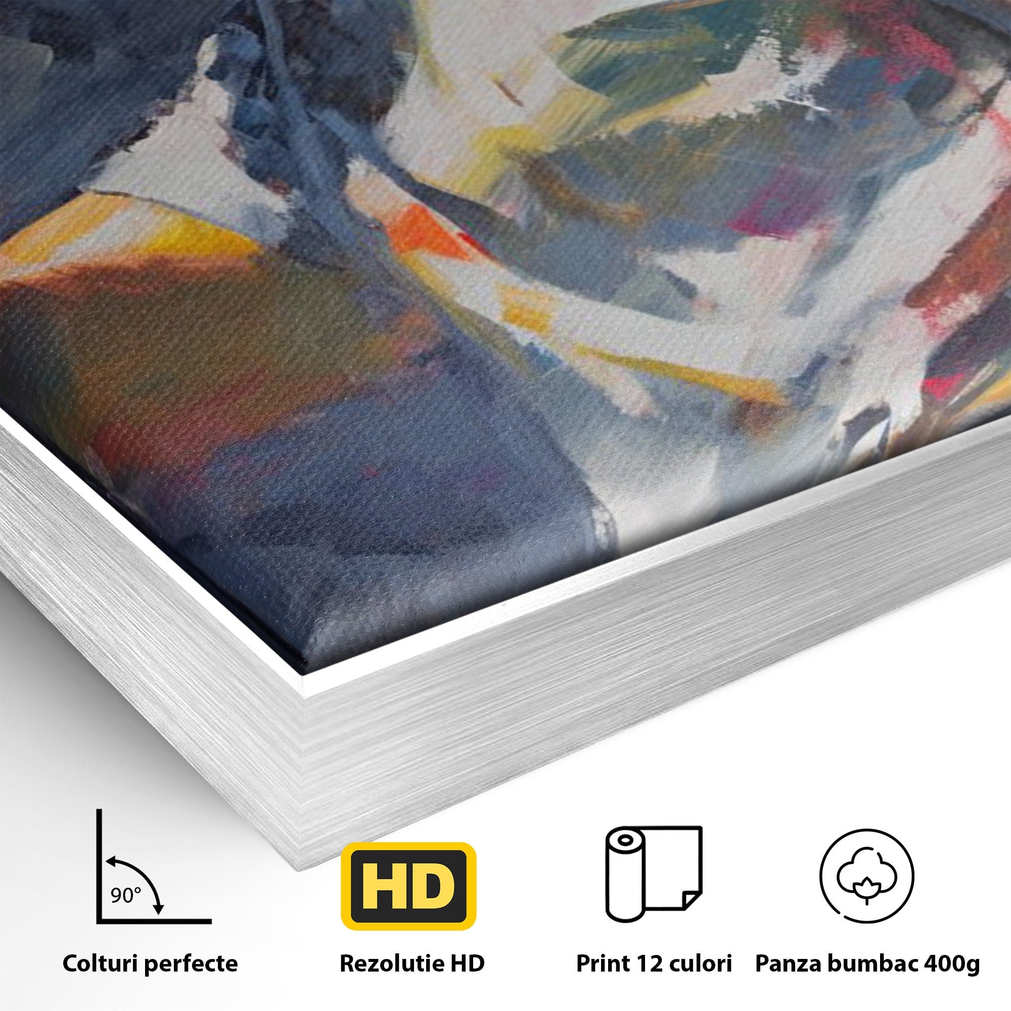 Tablou Canvas Premium LuxCanva® PI1165, Legenda Continua, Cantaret, Freddie Mercury, Muzica, Performanta, Pasiune, Living, Culori Vibrante