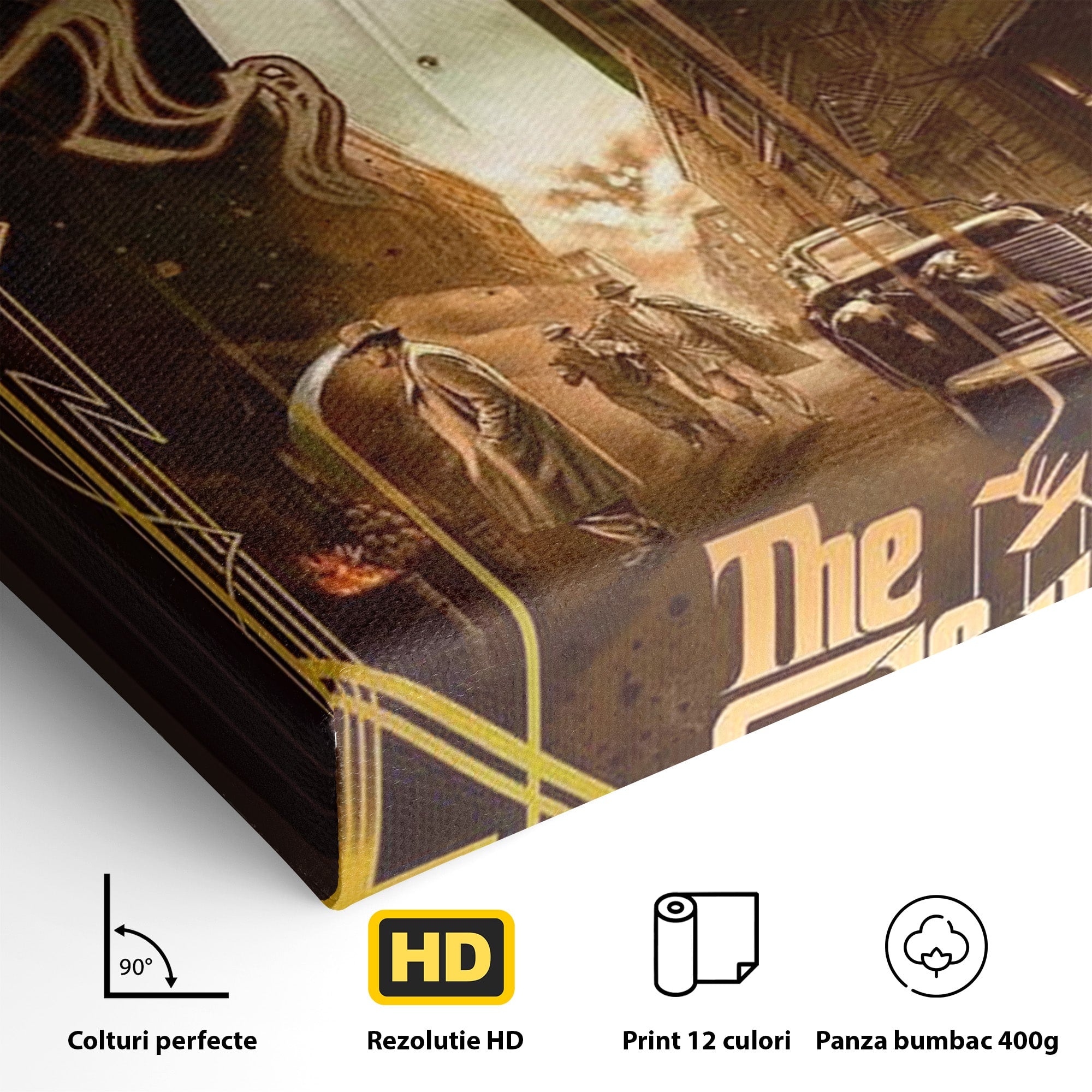 Tablou Canvas Premium LuxCanva® PI1167, Nasul Legendar, Marlon Brando, Film, Mafia, Clasic, Actor, Birou, Culori Vibrante