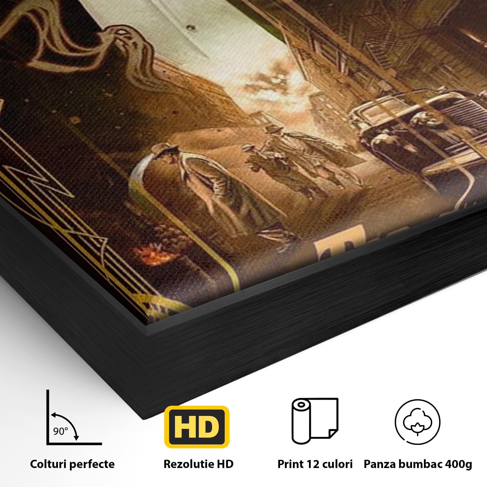 Tablou Canvas Premium LuxCanva® PI1167, Nasul Legendar, Marlon Brando, Film, Mafia, Clasic, Actor, Birou, Culori Vibrante