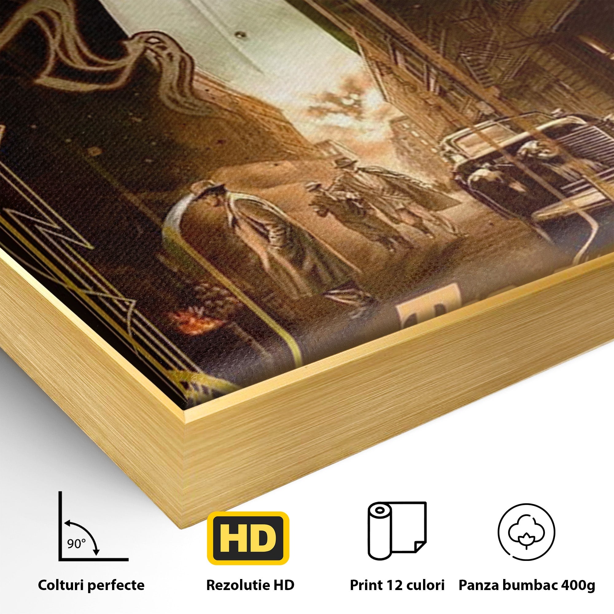 Tablou Canvas Premium LuxCanva® PI1167, Nasul Legendar, Marlon Brando, Film, Mafia, Clasic, Actor, Birou, Culori Vibrante
