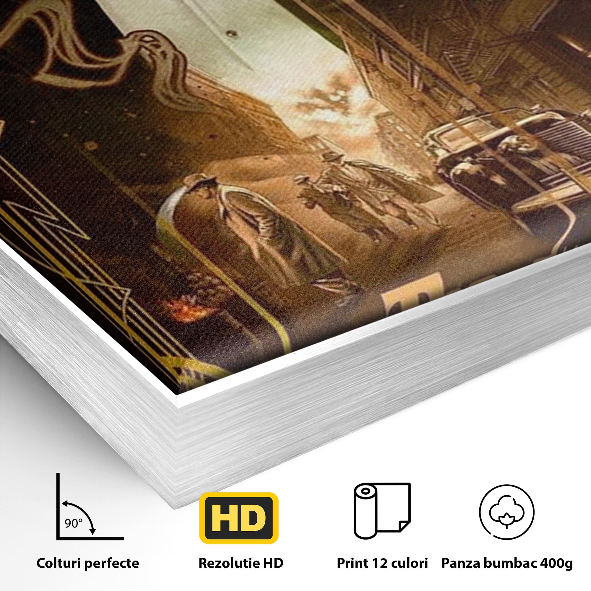 Tablou Canvas Premium LuxCanva® PI1167, Nasul Legendar, Marlon Brando, Film, Mafia, Clasic, Actor, Birou, Culori Vibrante