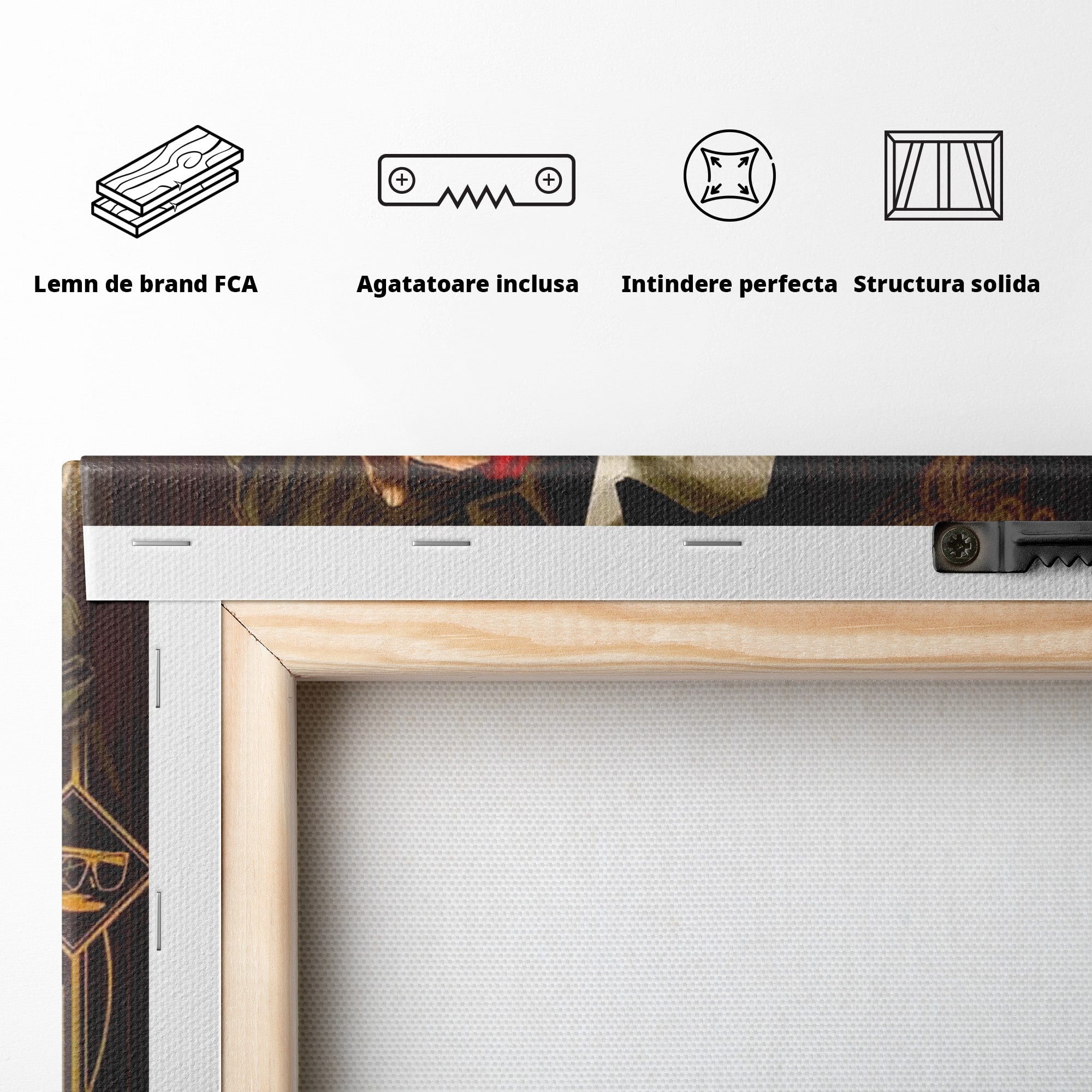 Tablou Canvas Premium LuxCanva® PI1167, Nasul Legendar, Marlon Brando, Film, Mafia, Clasic, Actor, Birou, Culori Vibrante