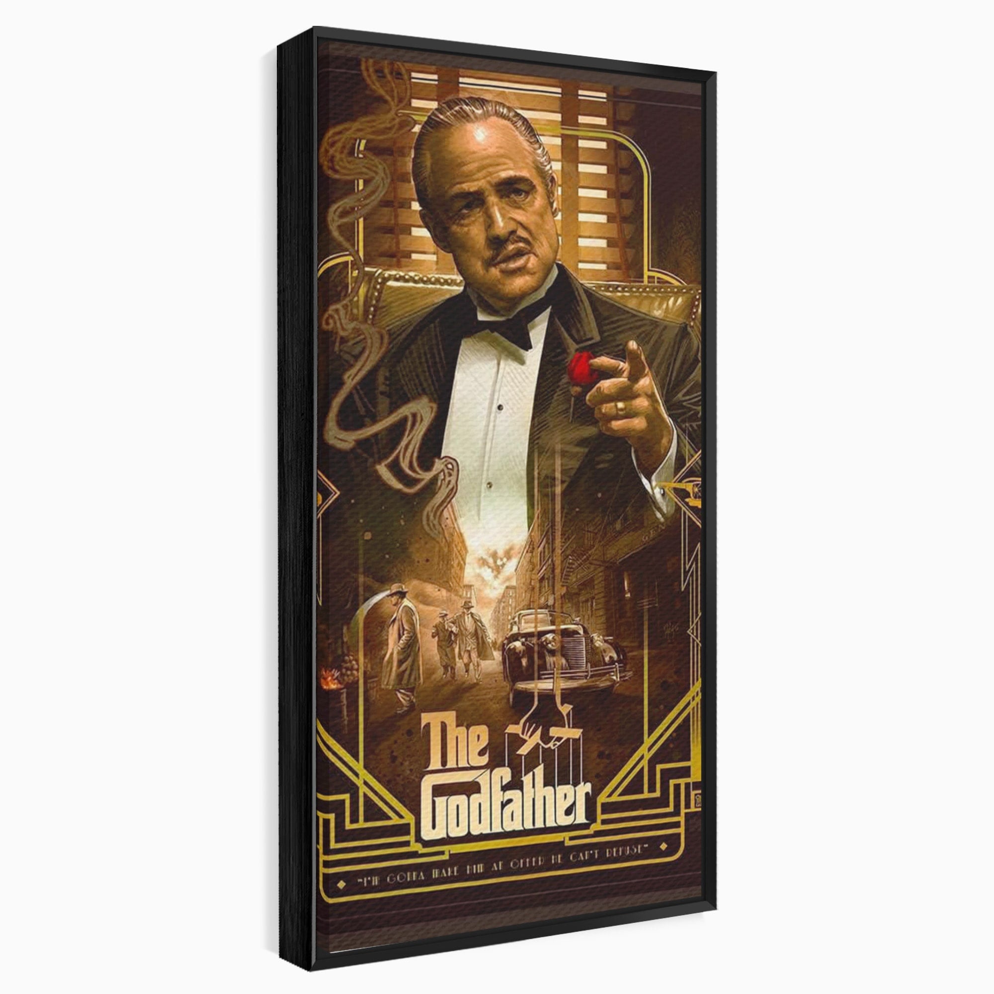 Tablou Canvas Premium LuxCanva® PI1167, Nasul Legendar, Marlon Brando, Film, Mafia, Clasic, Actor, Birou, Culori Vibrante