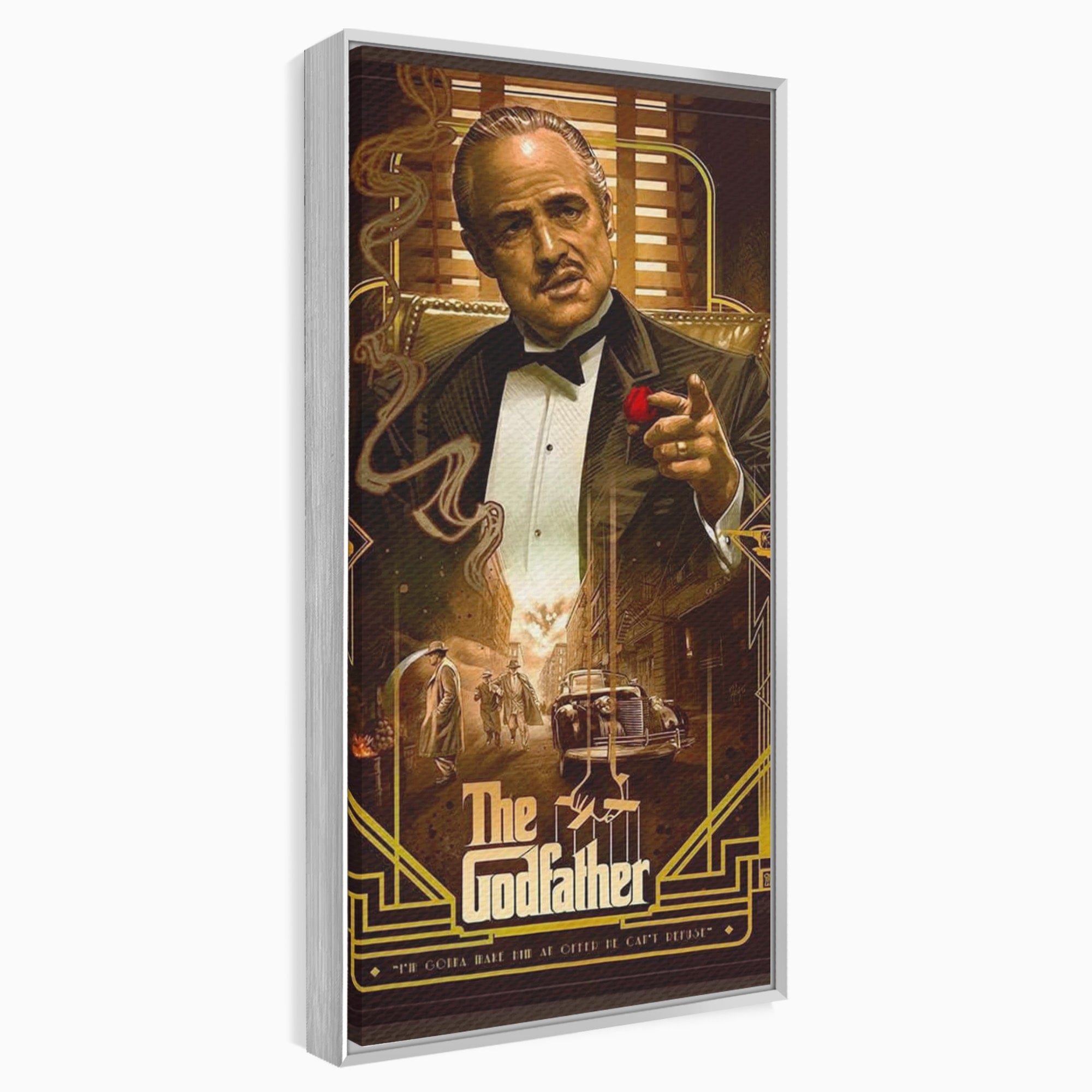 Tablou Canvas Premium LuxCanva® PI1167, Nasul Legendar, Marlon Brando, Film, Mafia, Clasic, Actor, Birou, Culori Vibrante