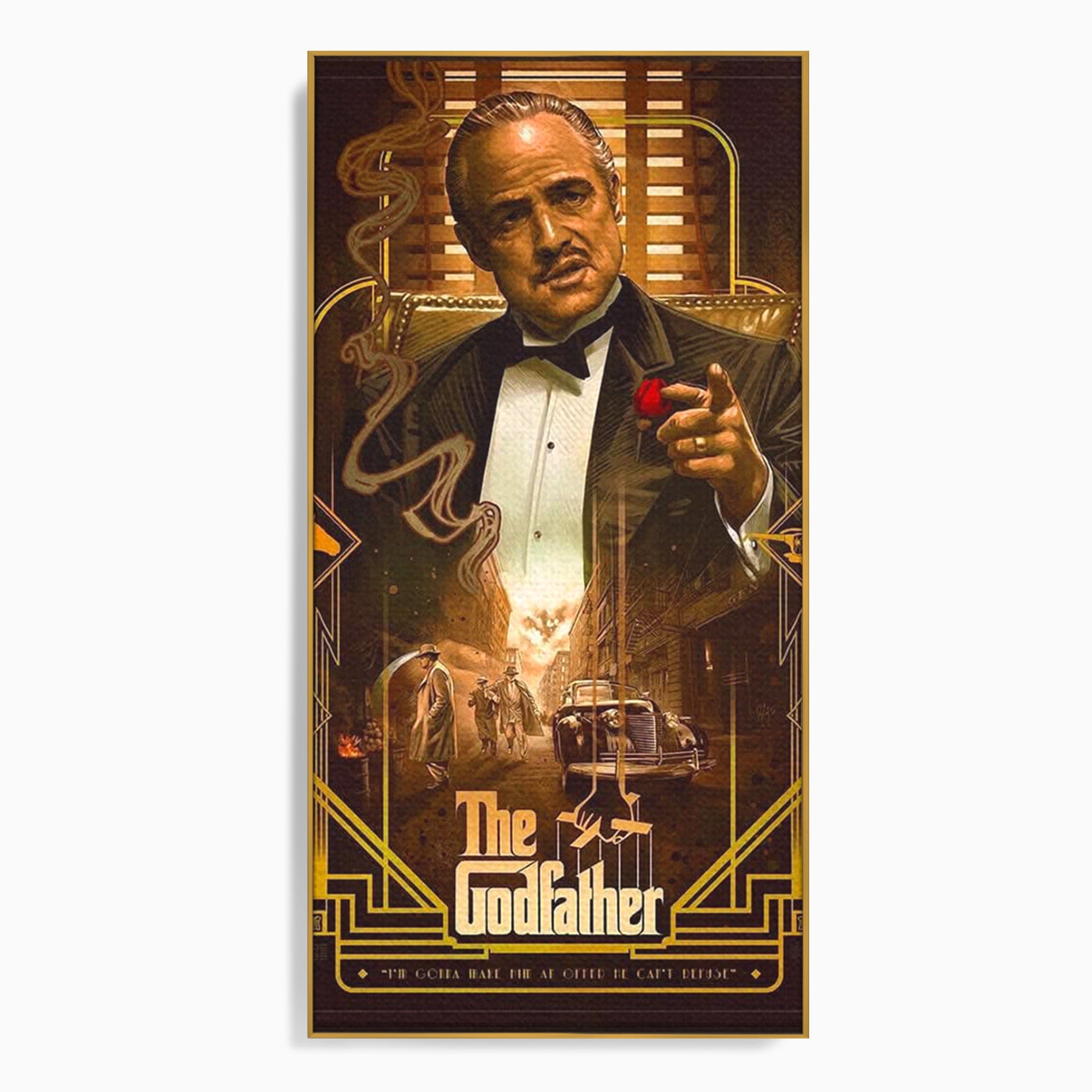Tablou Canvas Premium LuxCanva® PI1167, Nasul Legendar, Marlon Brando, Film, Mafia, Clasic, Actor, Birou, Culori Vibrante