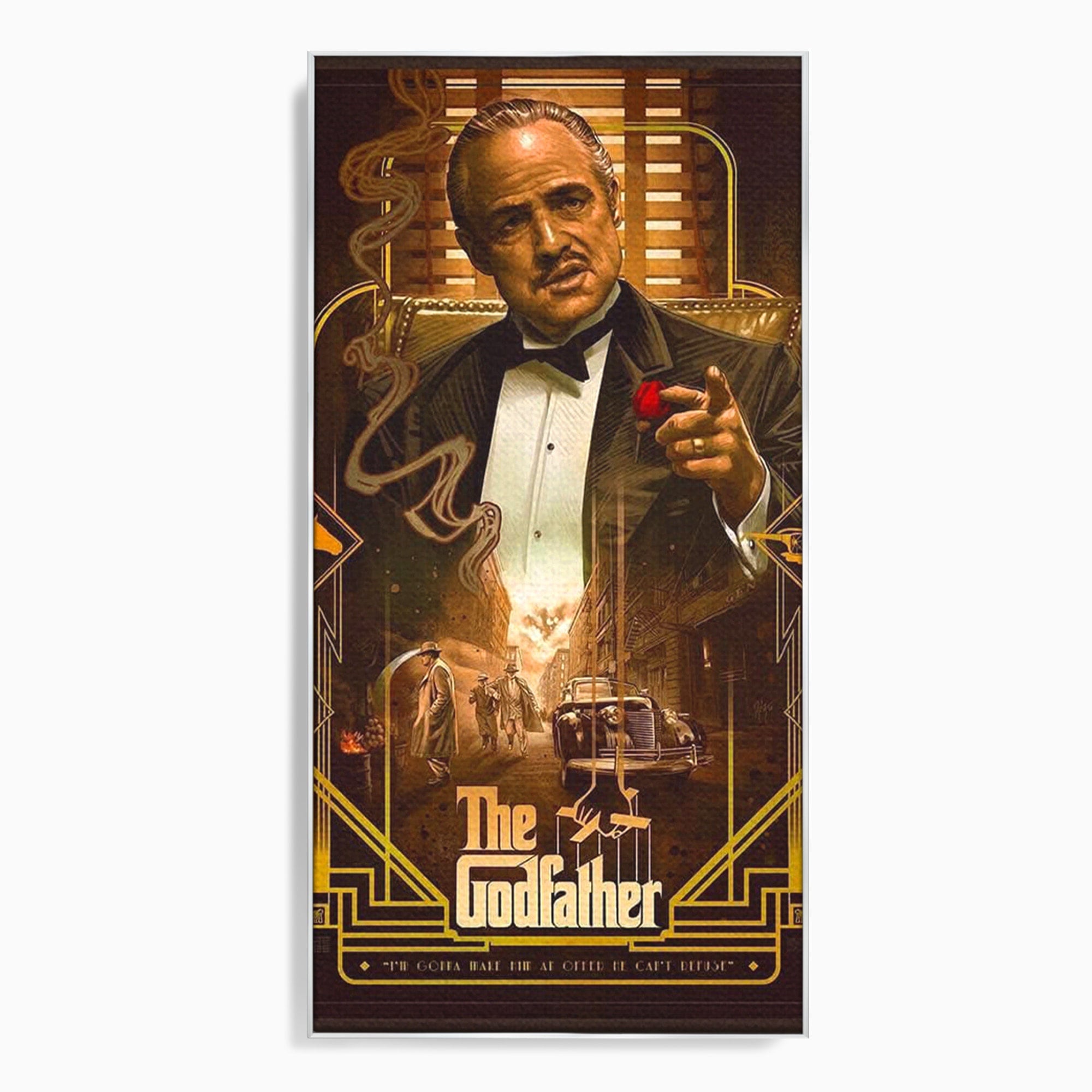 Tablou Canvas Premium LuxCanva® PI1167, Nasul Legendar, Marlon Brando, Film, Mafia, Clasic, Actor, Birou, Culori Vibrante