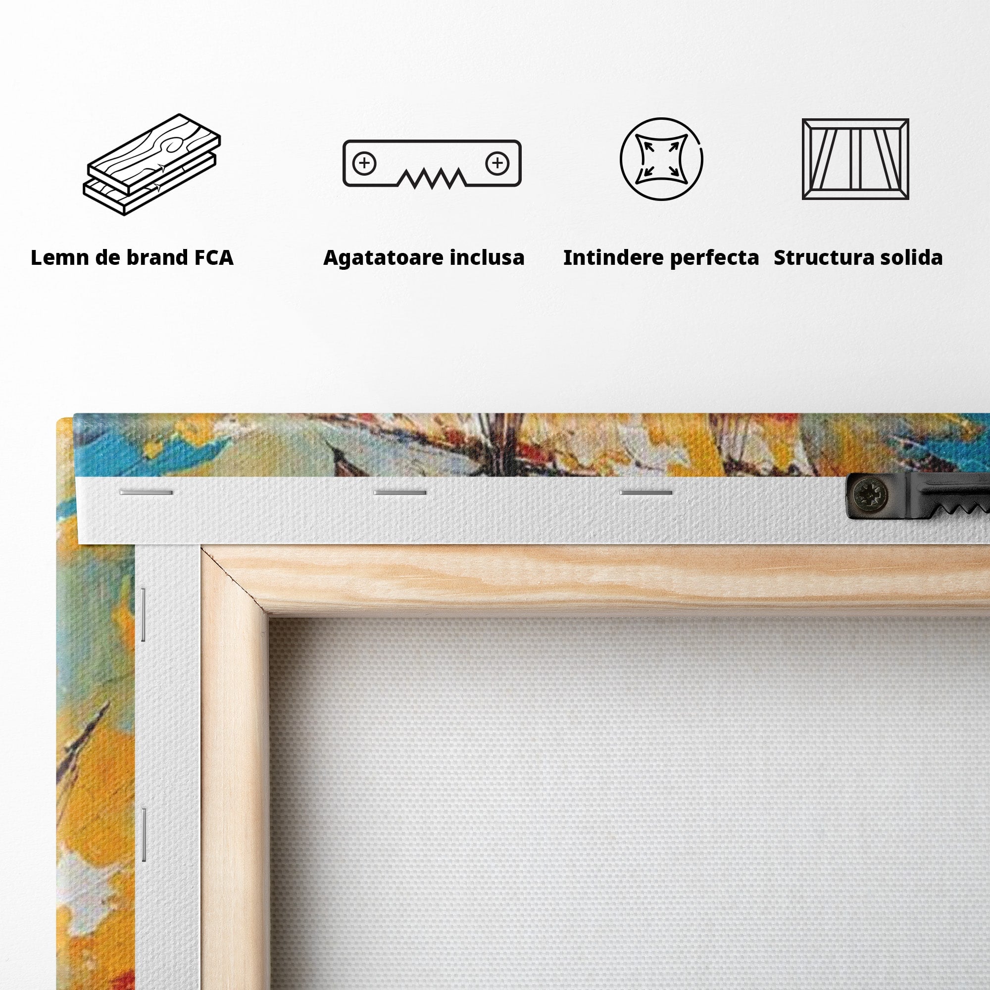 Tablou Canvas Premium LuxCanva® PI1170, Corabie In Vant, Velier, Mare, Ancora, Aventura, Living, Culori Vibrante