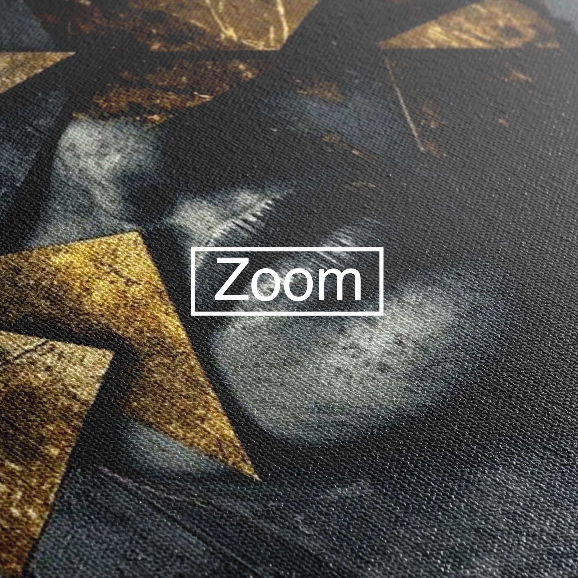 Tablou Canvas Premium LuxCanva® PI1178, Fragmente de Aur, Abstract, Geometric, Portret, Modern, Birou, Culori Vibrante