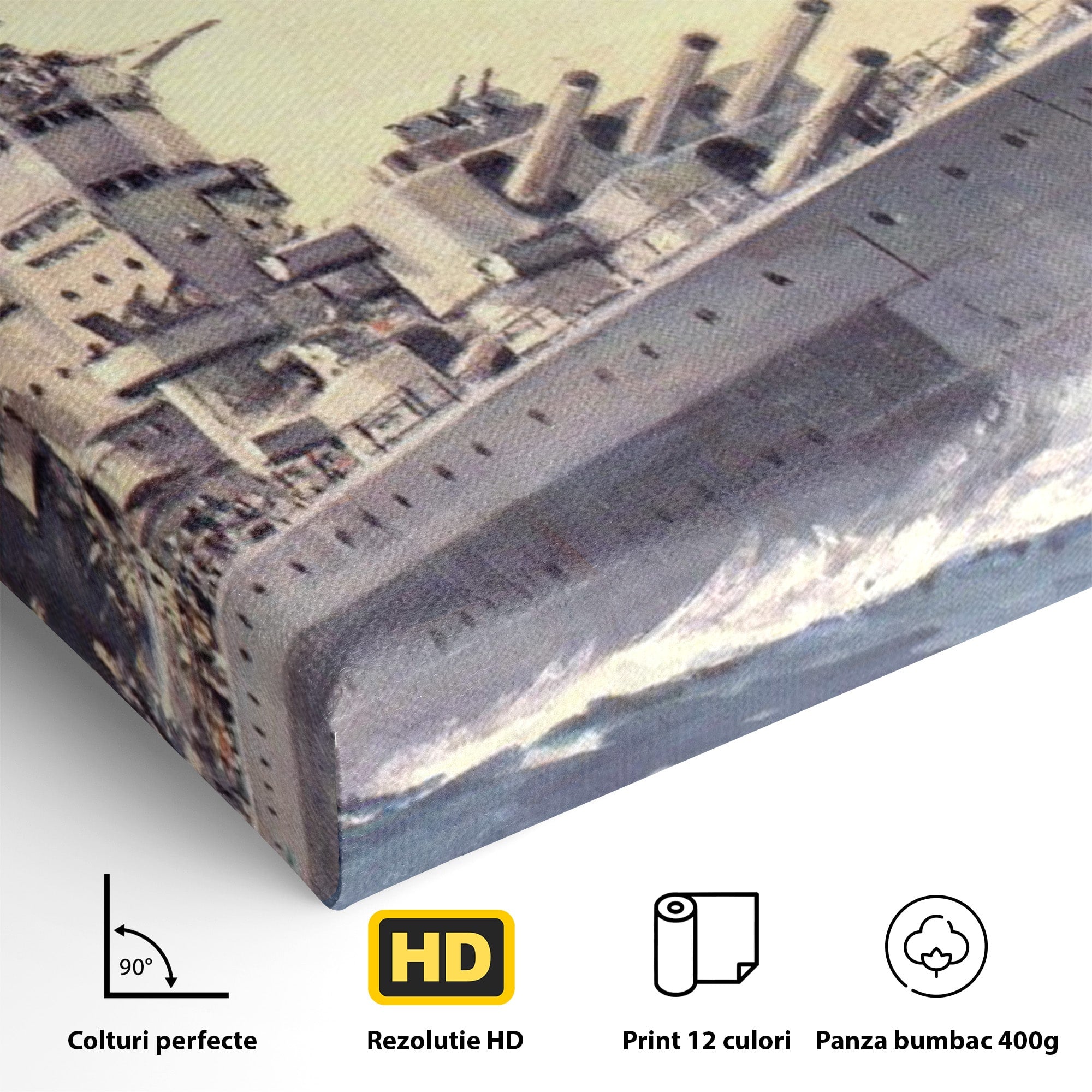 Tablou Canvas Premium LuxCanva® PI1185, HMS Nelson- Forta Marilor, Vas, Razboi, Marina, Istorie, Birou, Culori Vibrante