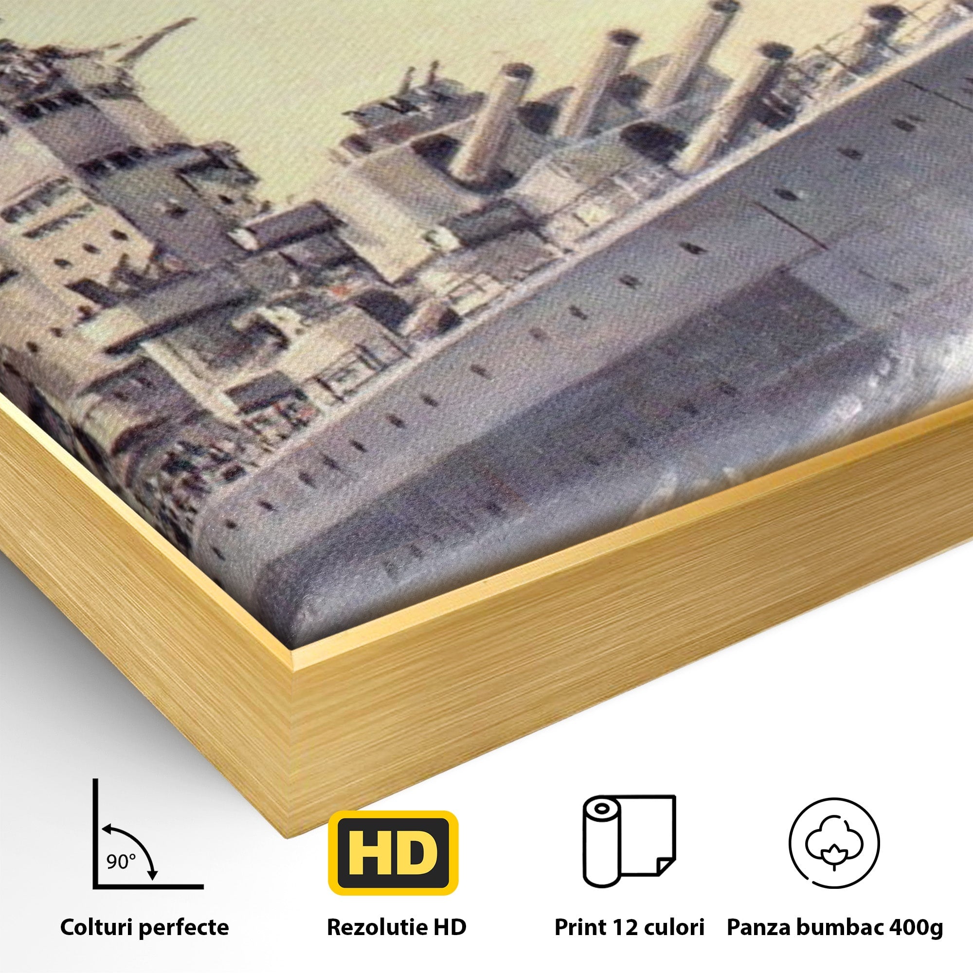 Tablou Canvas Premium LuxCanva® PI1185, HMS Nelson- Forta Marilor, Vas, Razboi, Marina, Istorie, Birou, Culori Vibrante