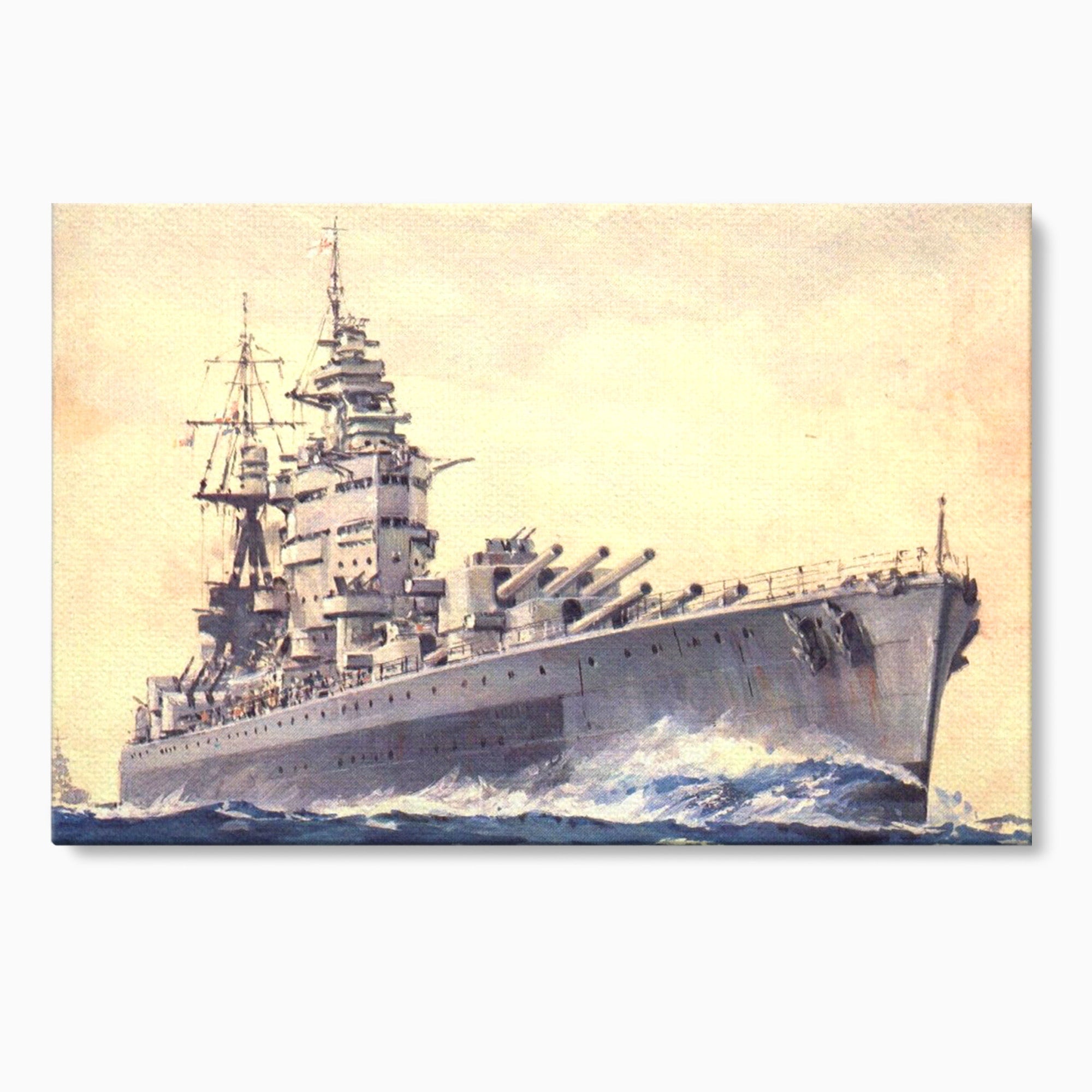 Tablou Canvas Premium LuxCanva® PI1185, HMS Nelson- Forta Marilor, Vas, Razboi, Marina, Istorie, Birou, Culori Vibrante