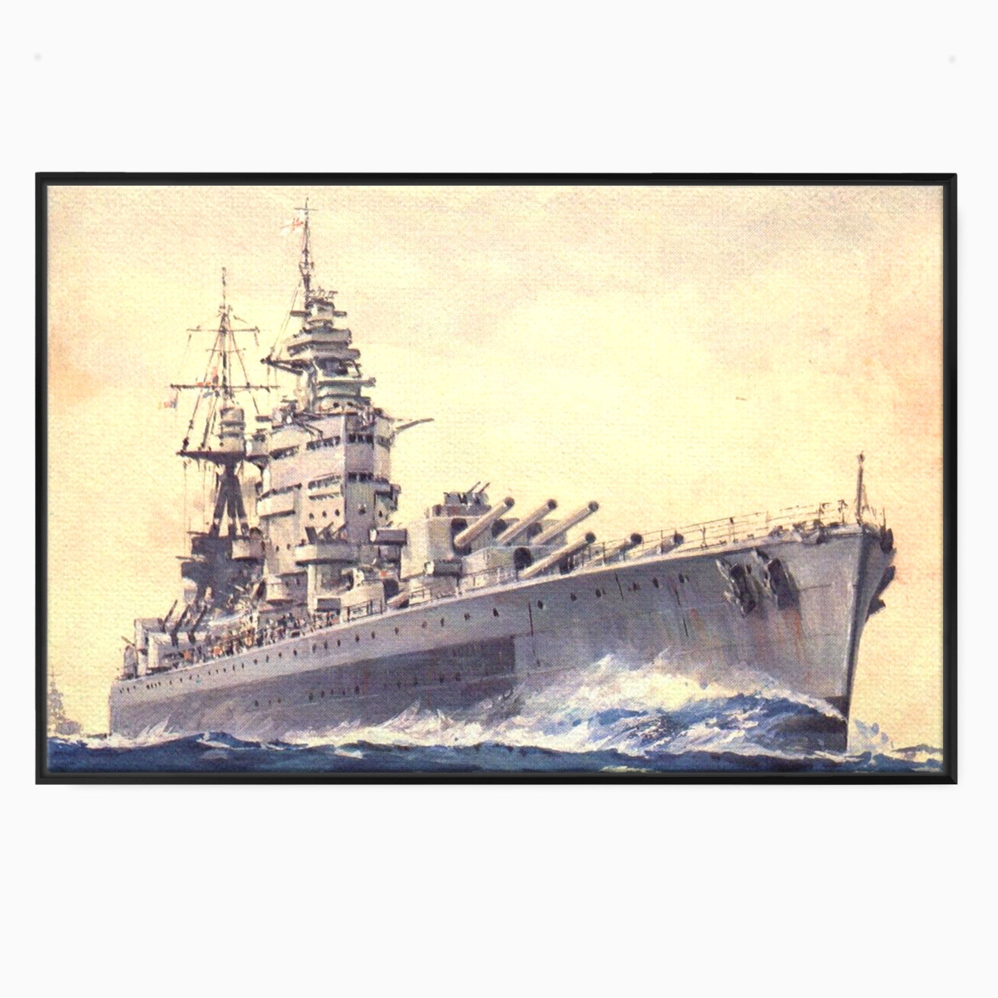 Tablou Canvas Premium LuxCanva® PI1185, HMS Nelson- Forta Marilor, Vas, Razboi, Marina, Istorie, Birou, Culori Vibrante