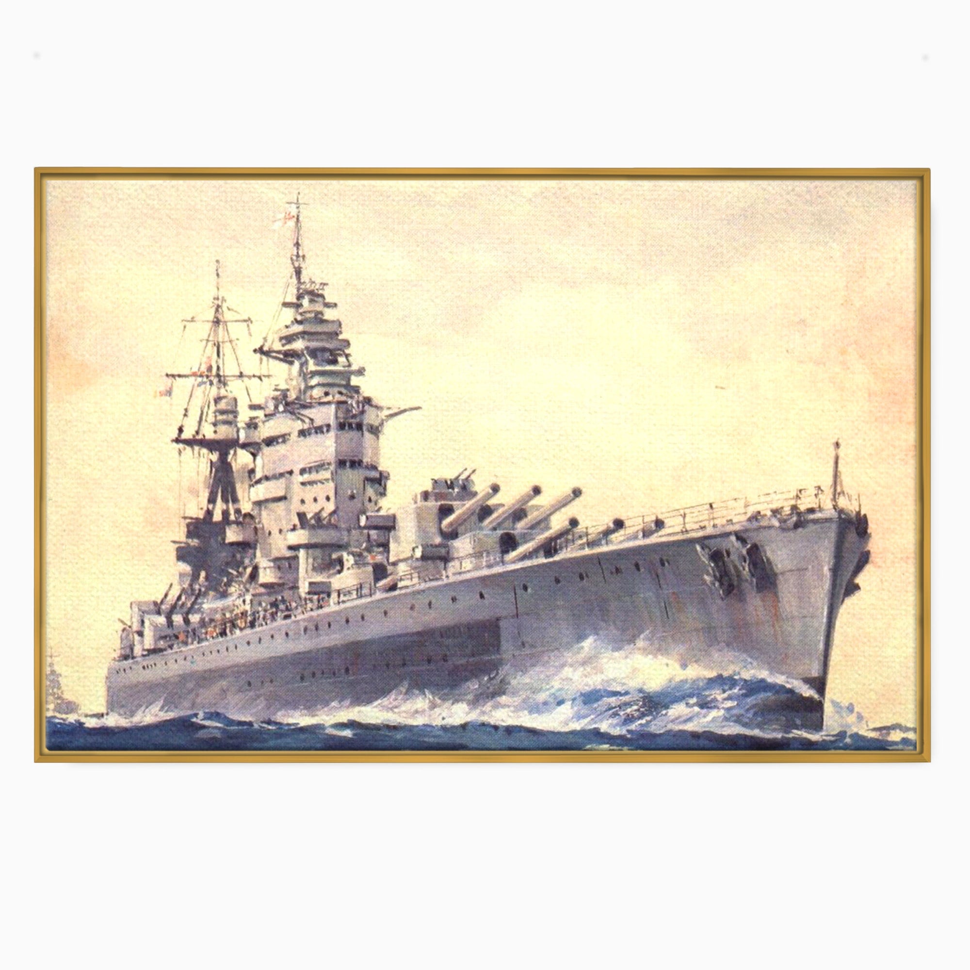 Tablou Canvas Premium LuxCanva® PI1185, HMS Nelson- Forta Marilor, Vas, Razboi, Marina, Istorie, Birou, Culori Vibrante