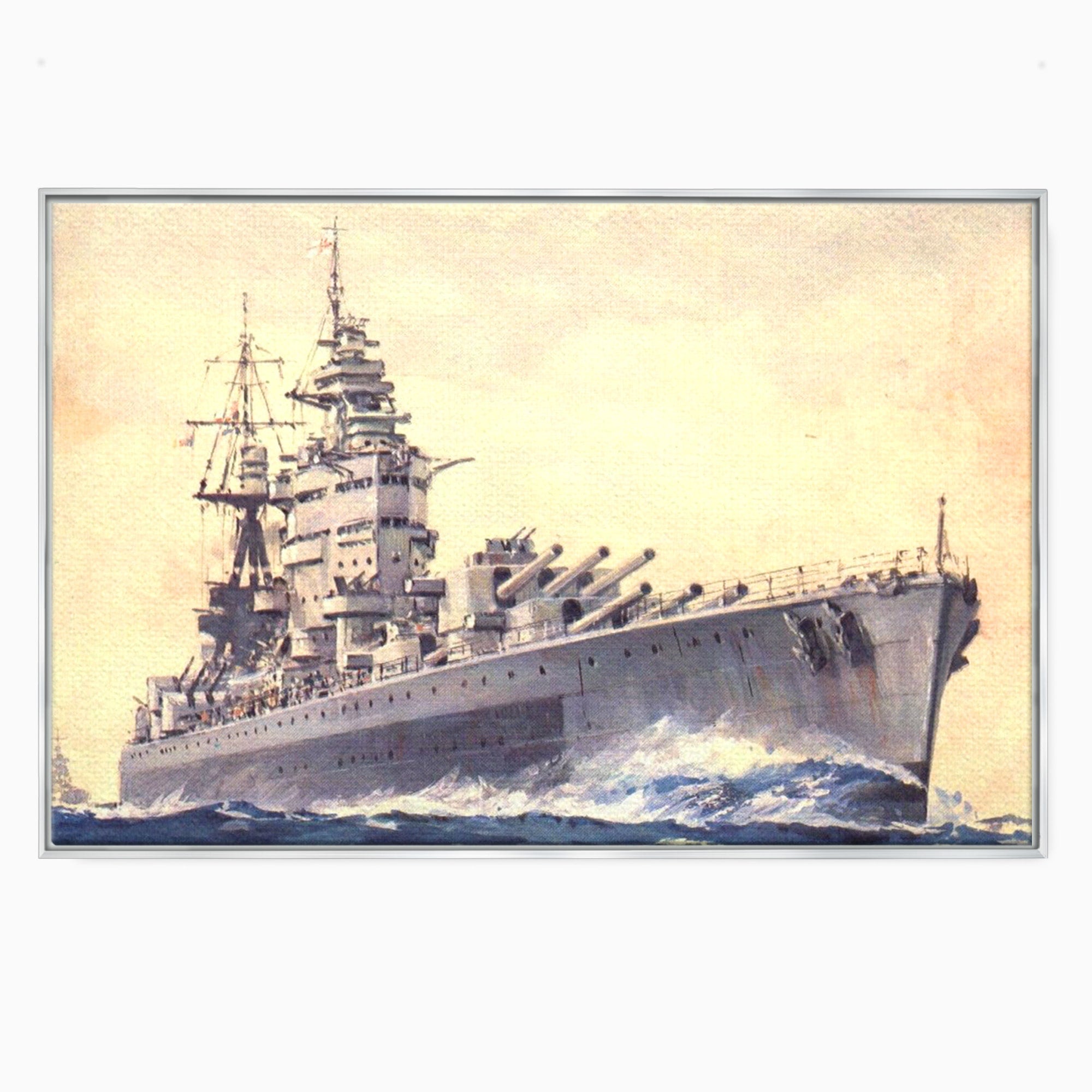 Tablou Canvas Premium LuxCanva® PI1185, HMS Nelson- Forta Marilor, Vas, Razboi, Marina, Istorie, Birou, Culori Vibrante