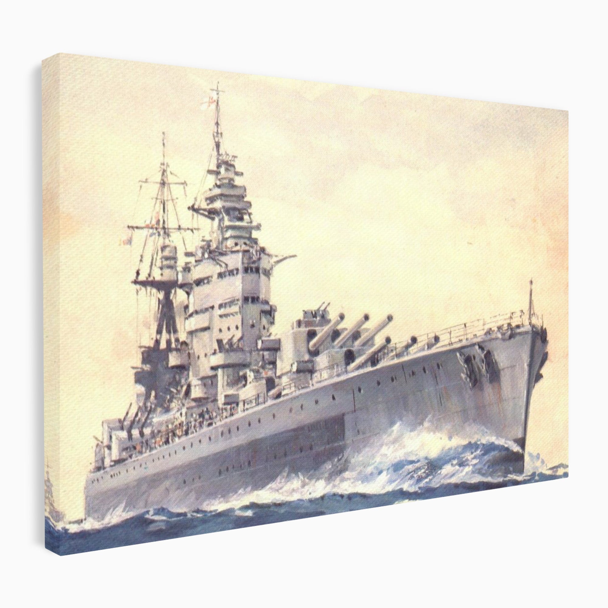 Tablou Canvas Premium LuxCanva® PI1185, HMS Nelson- Forta Marilor, Vas, Razboi, Marina, Istorie, Birou, Culori Vibrante